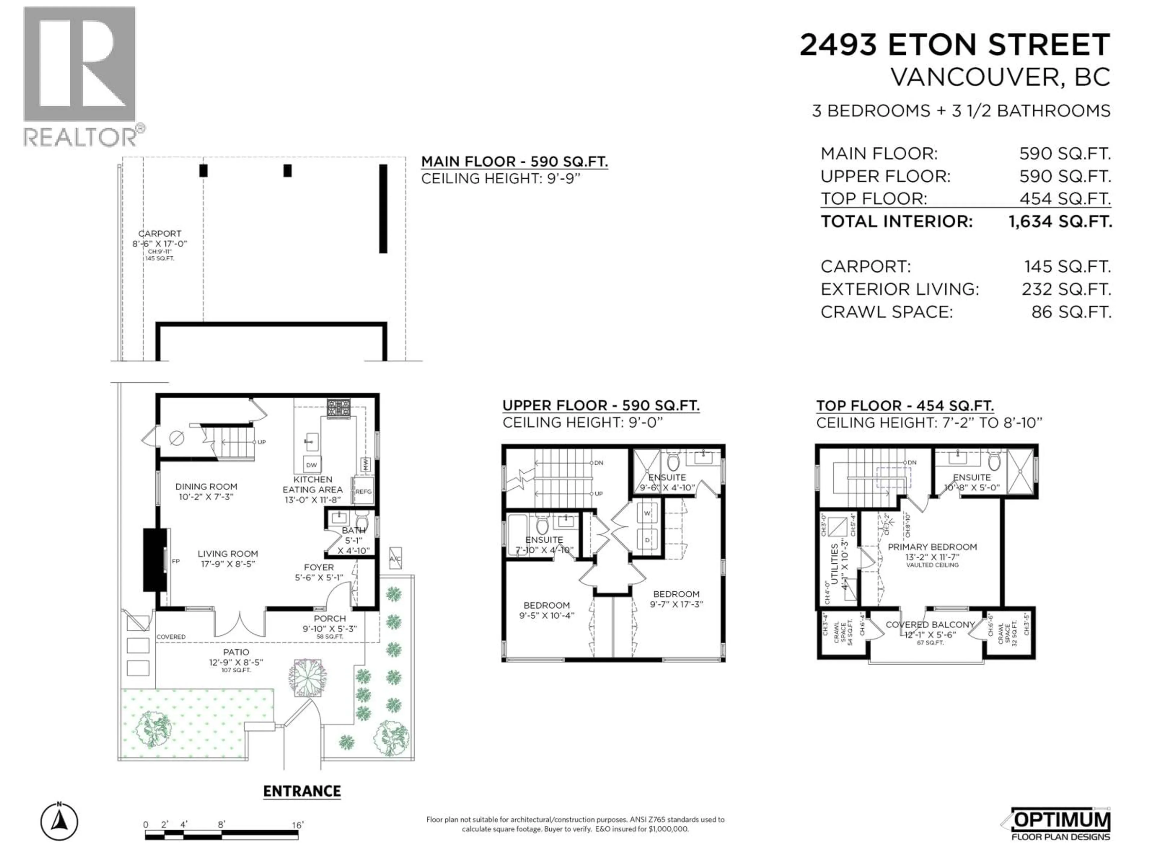 Floor plan for 2493 ETON STREET, Vancouver British Columbia V5K1J6