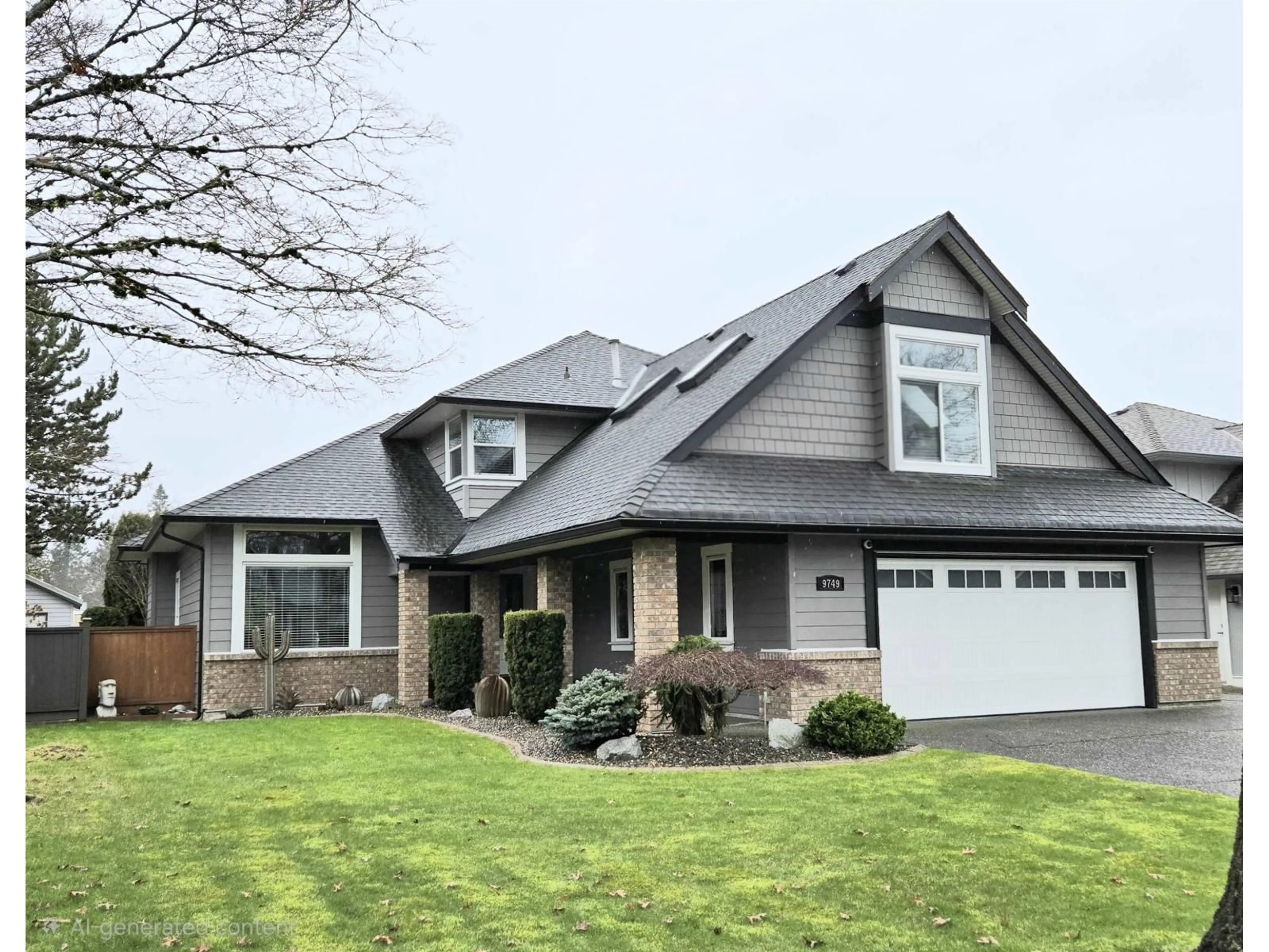 Home with vinyl exterior material, street for 9749 206 STREET, Langley British Columbia V1M2H5