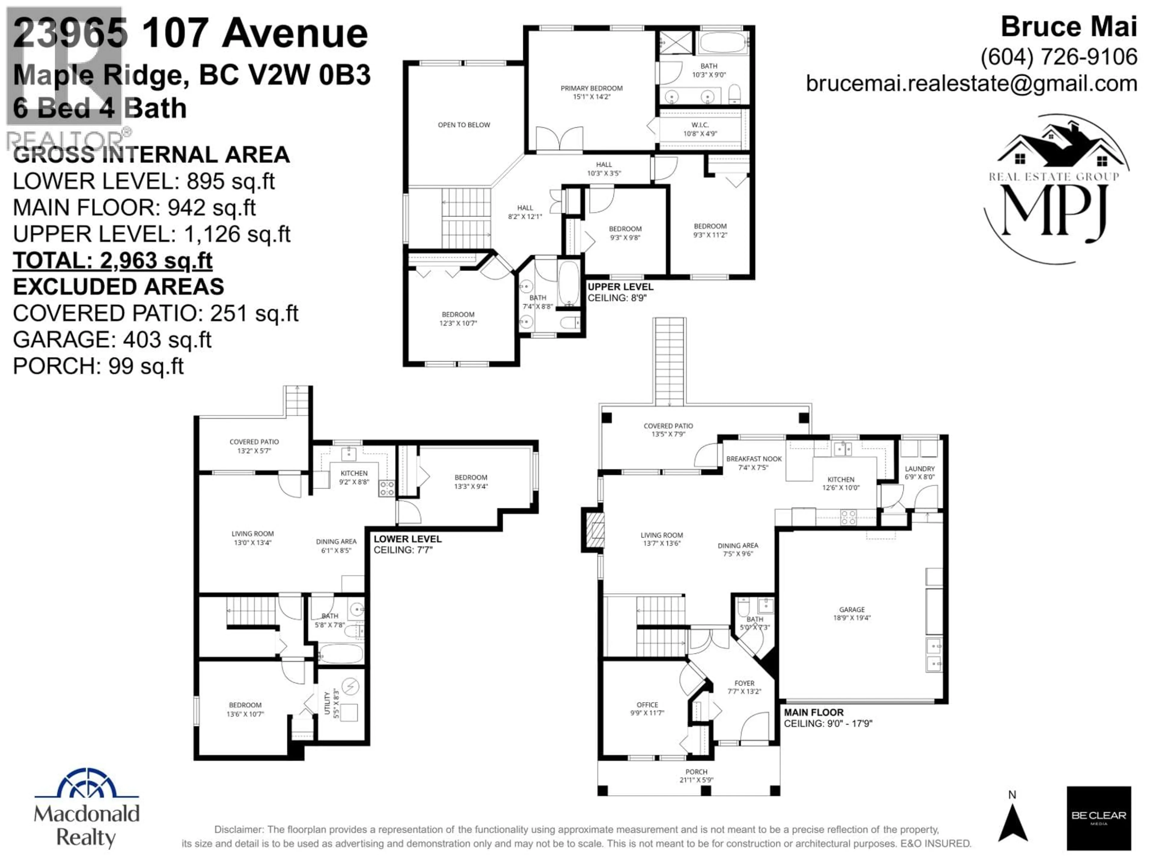 Floor plan for 23965 107TH AVENUE, Maple Ridge British Columbia V2W0B3