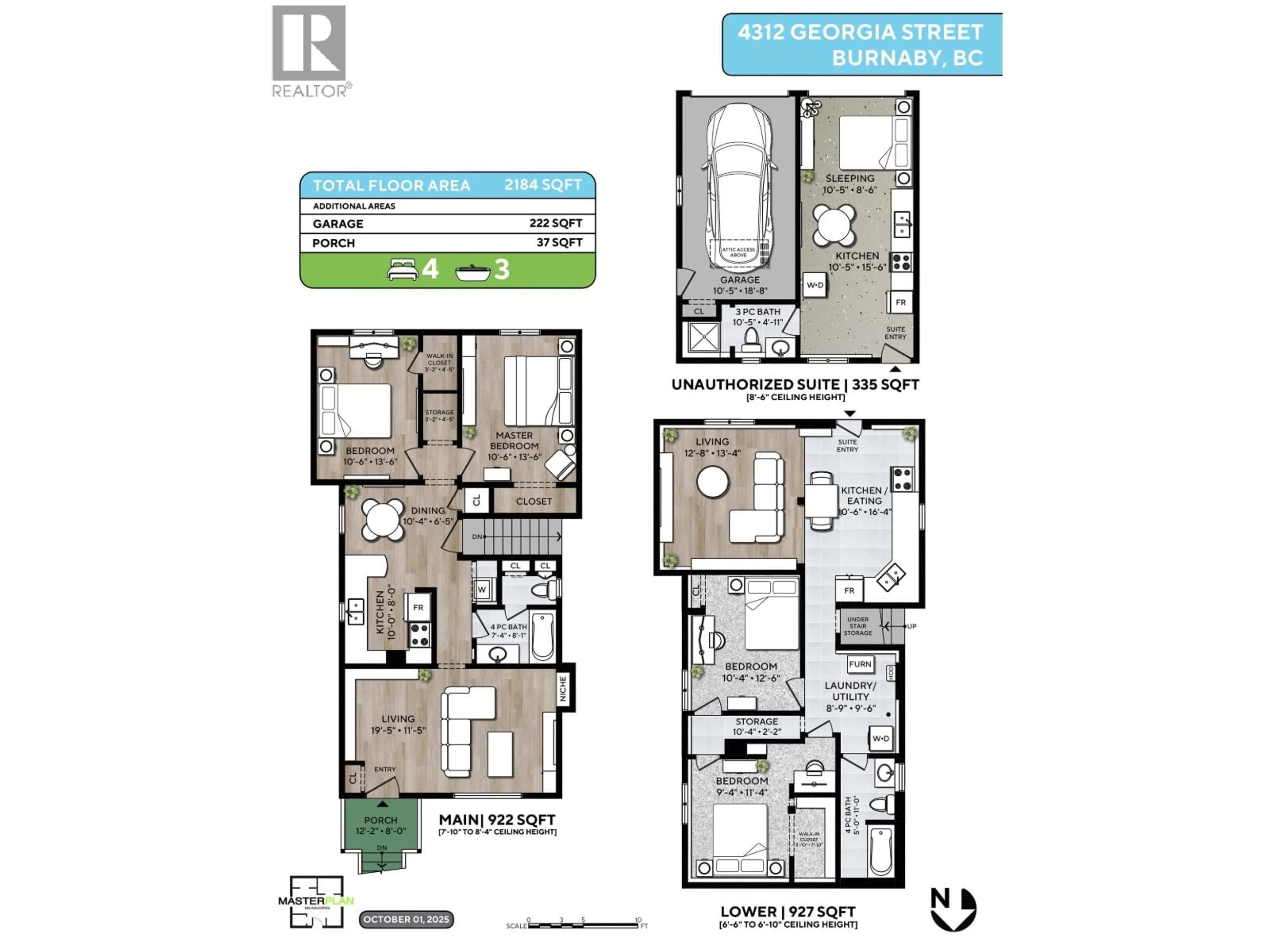 Floor plan for 4312 GEORGIA STREET, Burnaby British Columbia V5C2T8