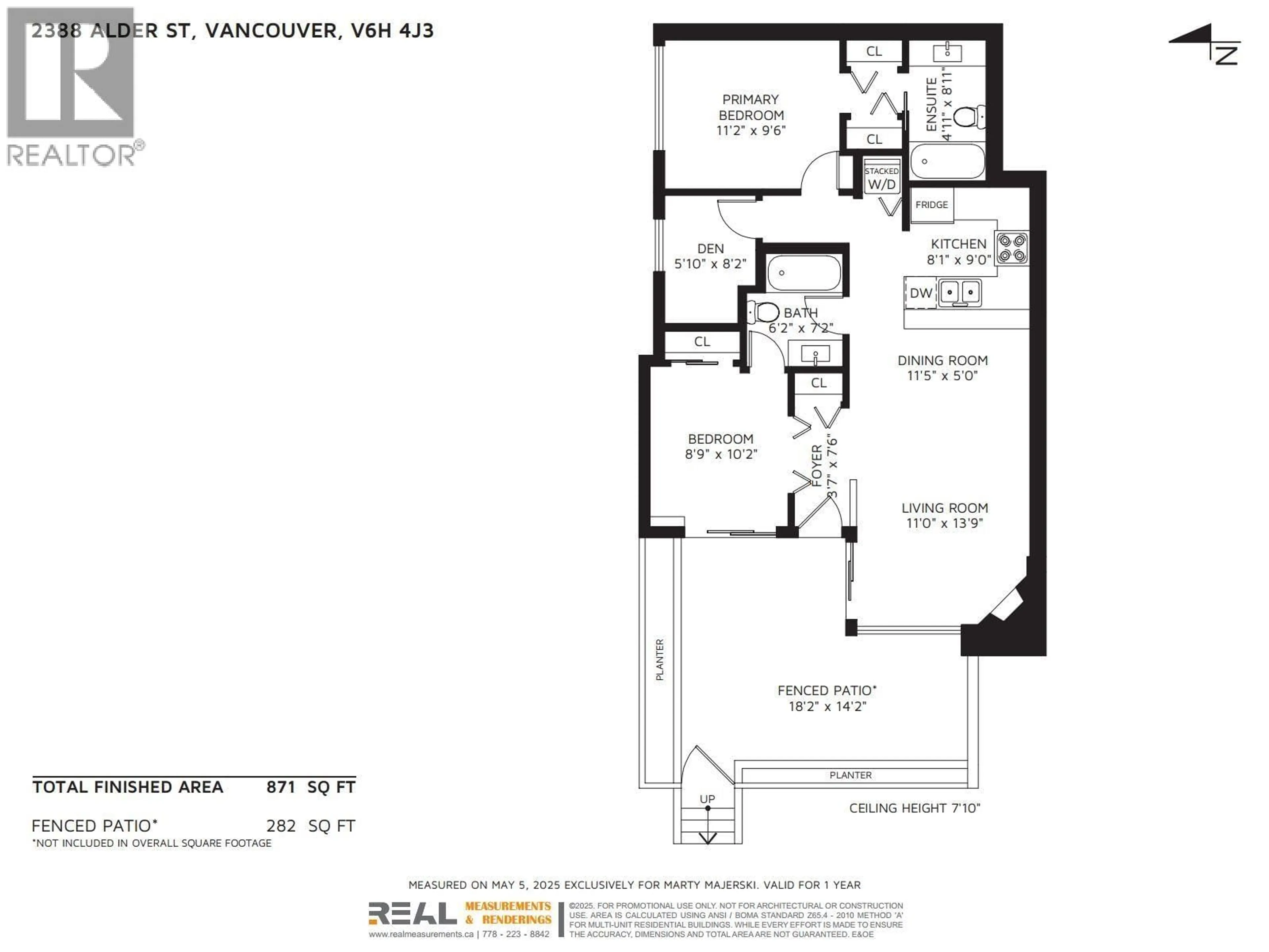 Floor plan for 2388 ALDER STREET, Vancouver British Columbia V6H4J3