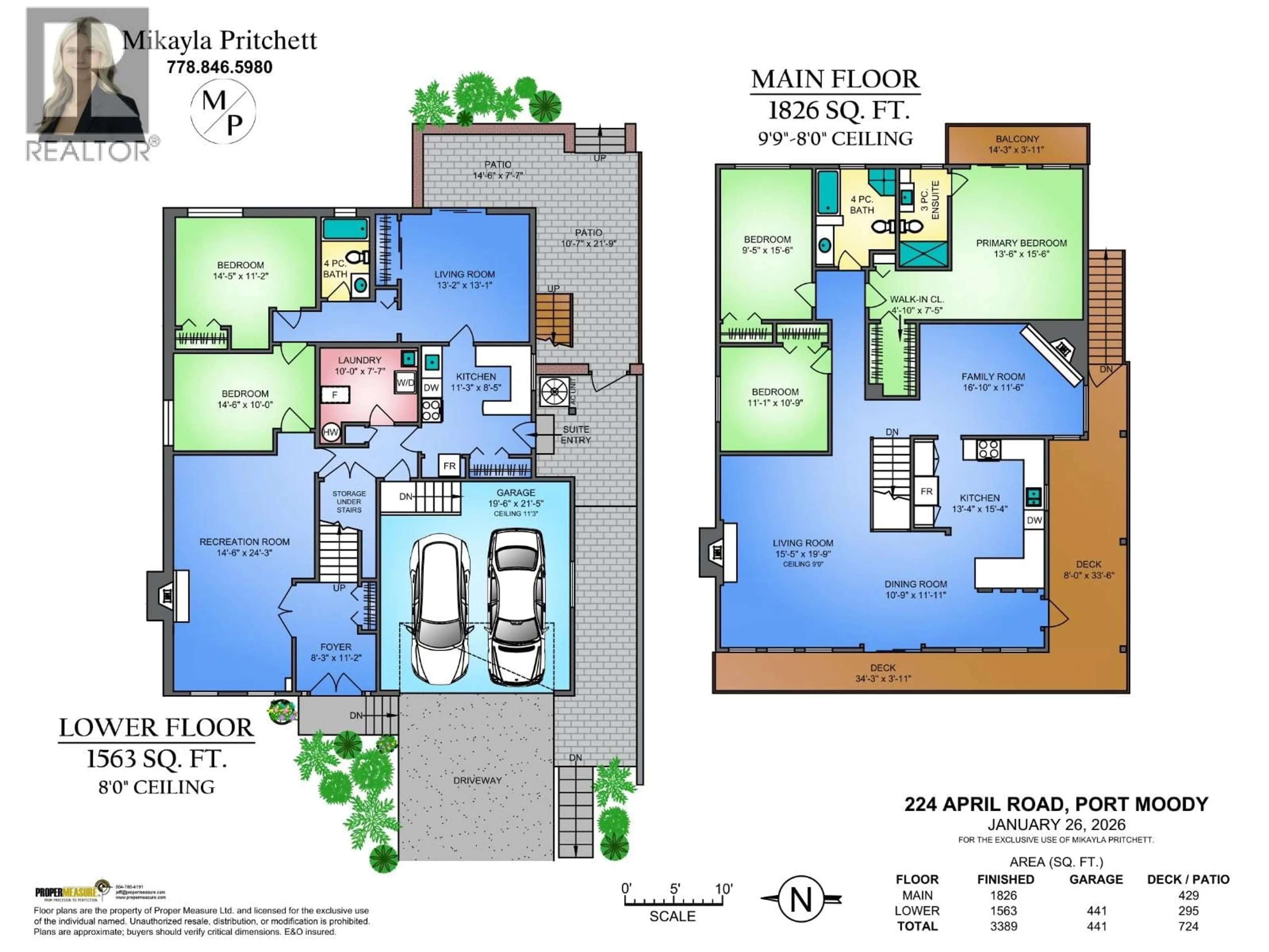 Floor plan for 224 APRIL ROAD, Port Moody British Columbia V3H3W1