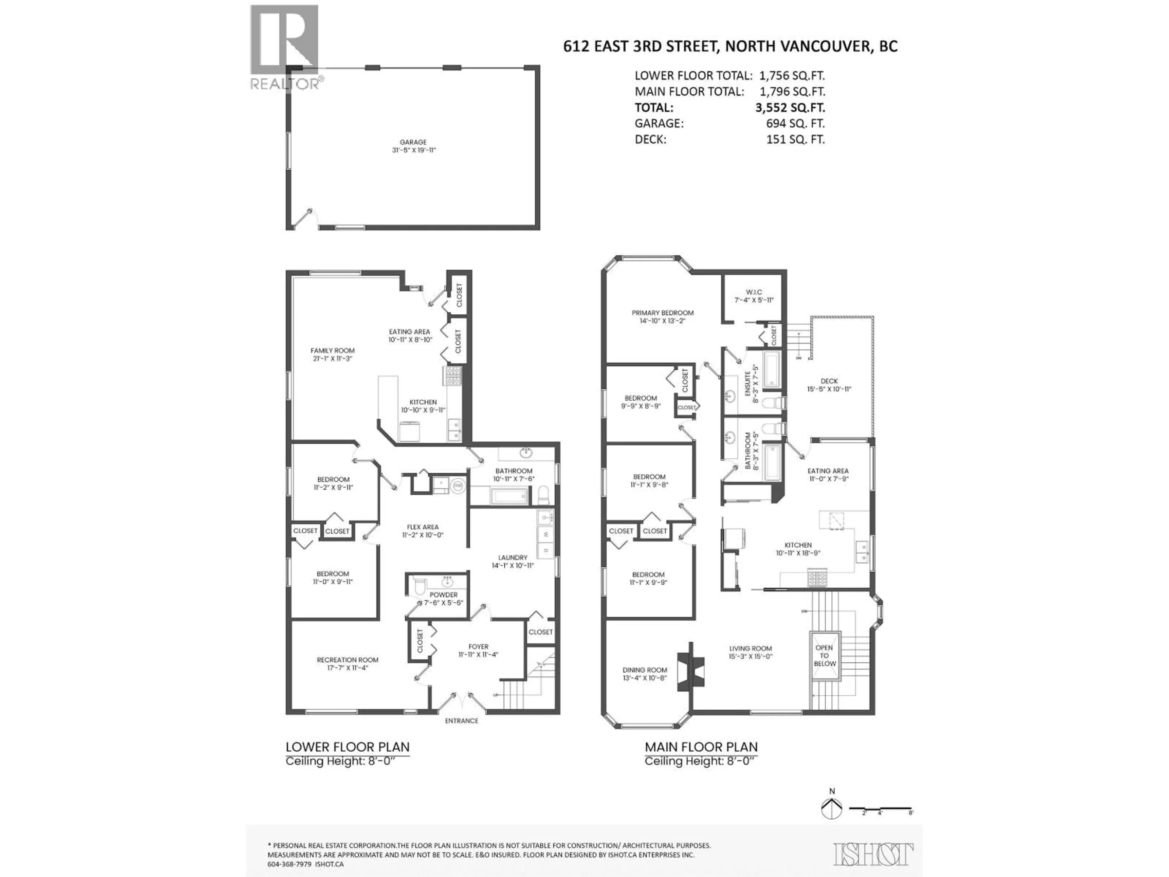 Floor plan for 612 3RD STREET, North Vancouver British Columbia V7L1G7