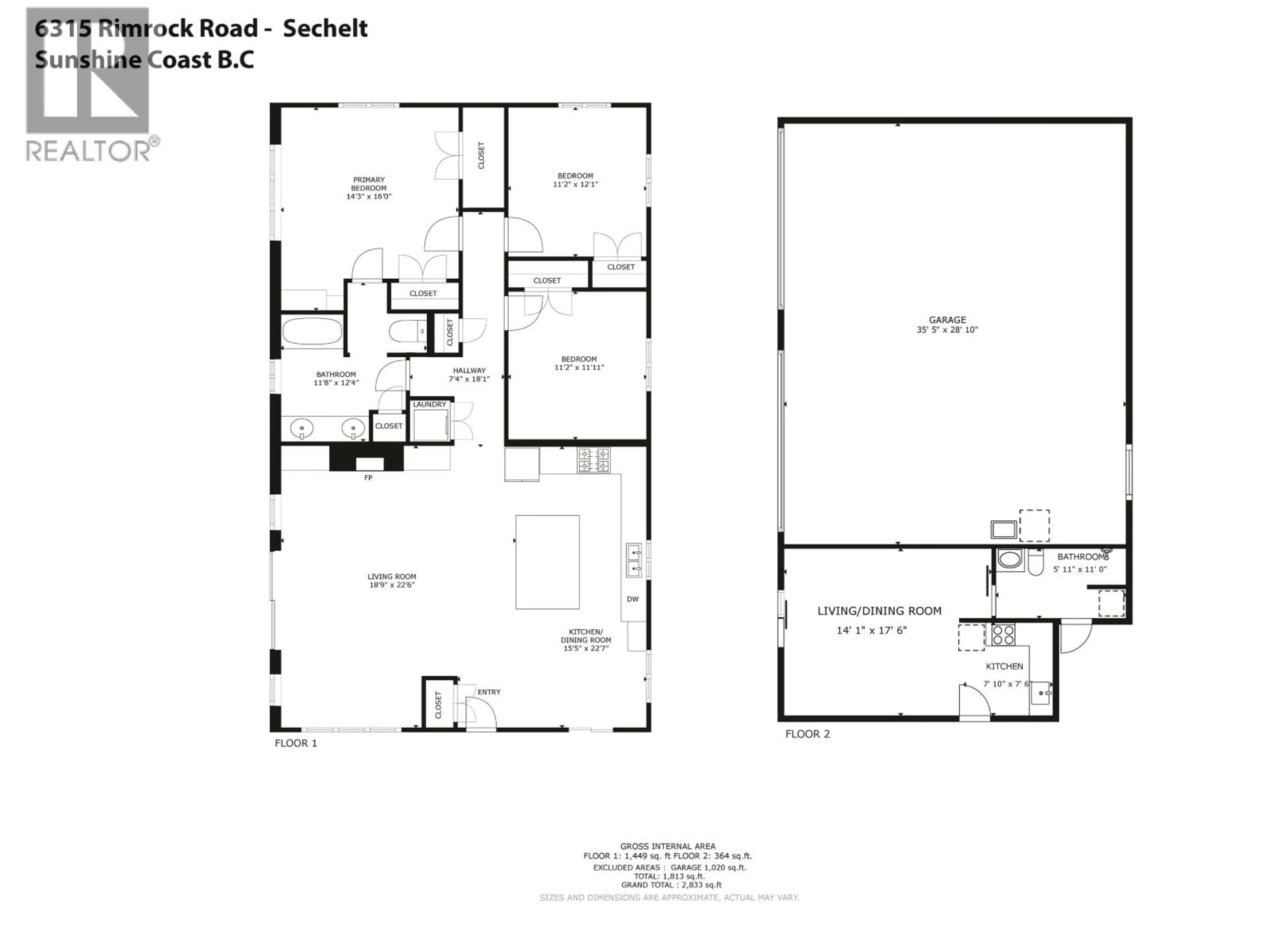 Floor plan for 6315 RIMROCK ROAD, Sechelt British Columbia V7Z0L1