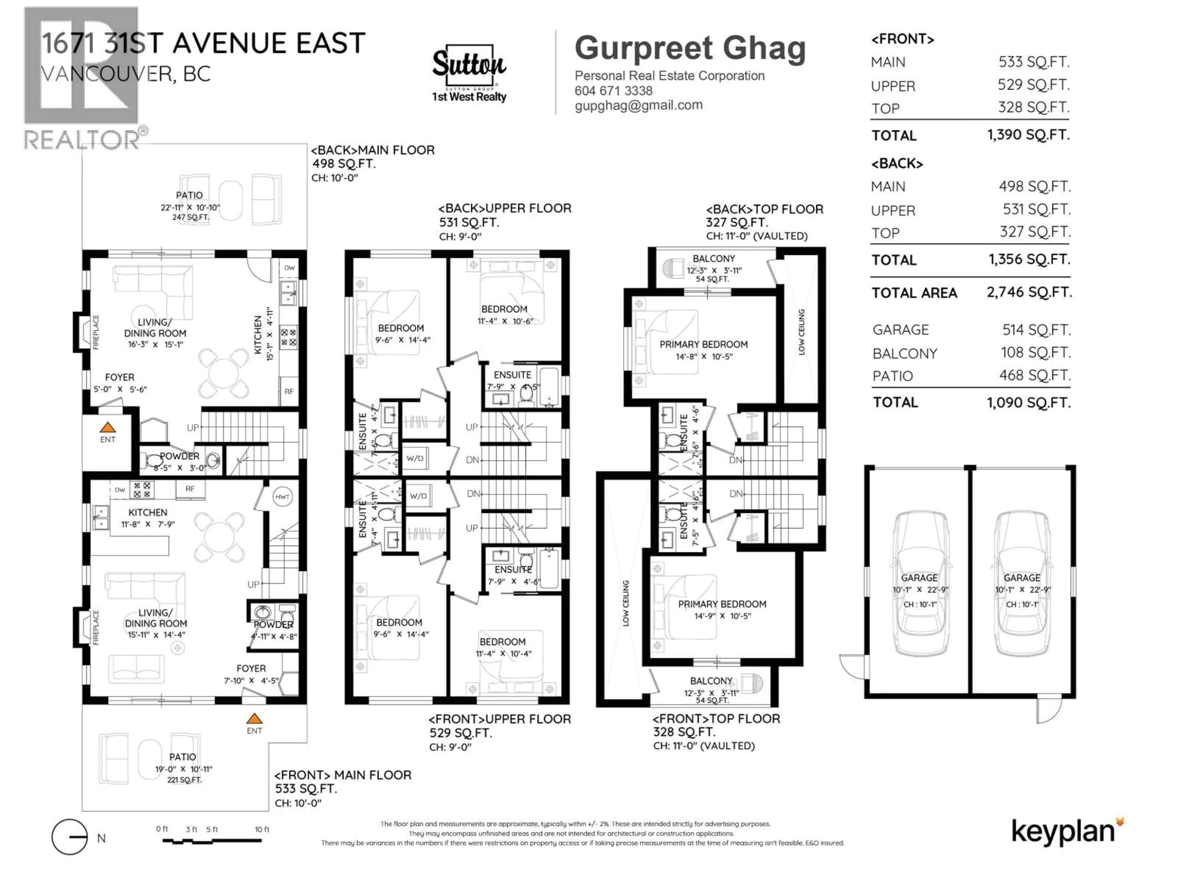 Floor plan for 1671 31ST AVENUE, Vancouver British Columbia V5N3B2