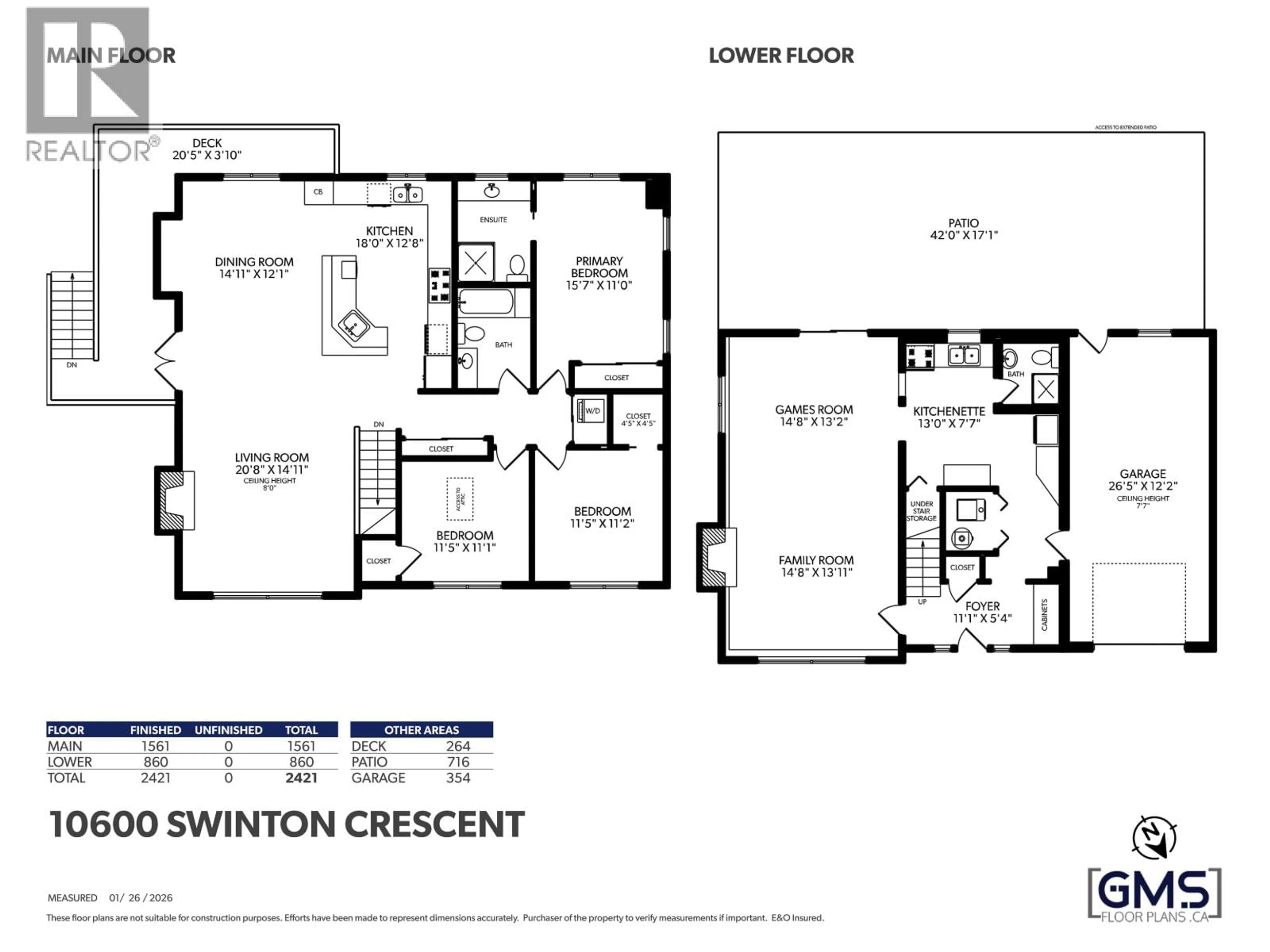 Floor plan for 10600 SWINTON CRESCENT, Richmond British Columbia V7A3S6