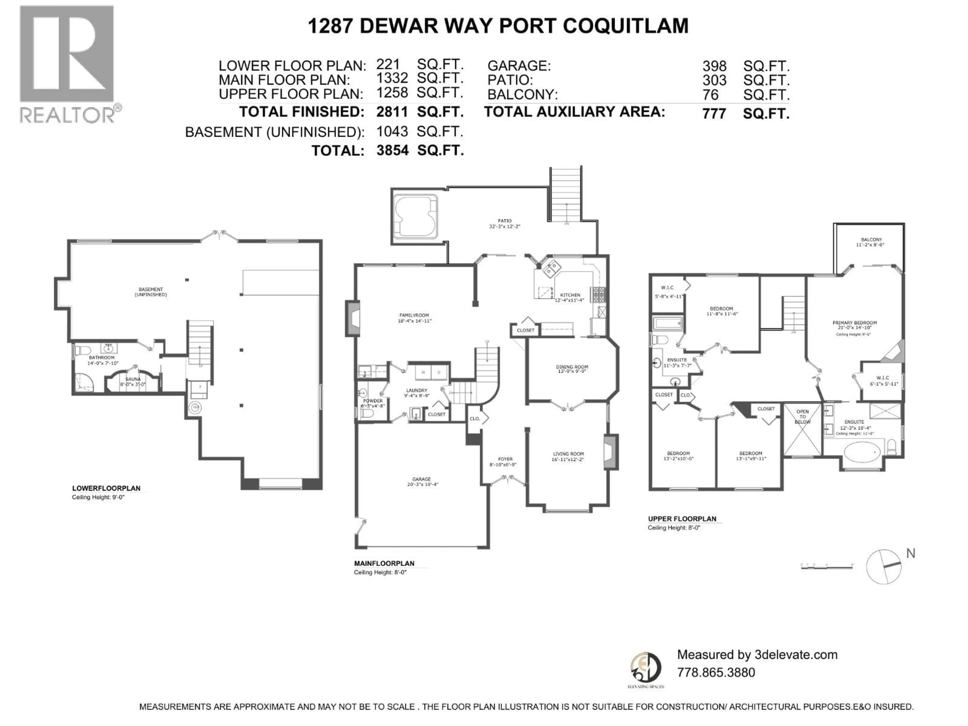 Floor plan for 1287 DEWAR WAY, Port Coquitlam British Columbia V3C5Z2