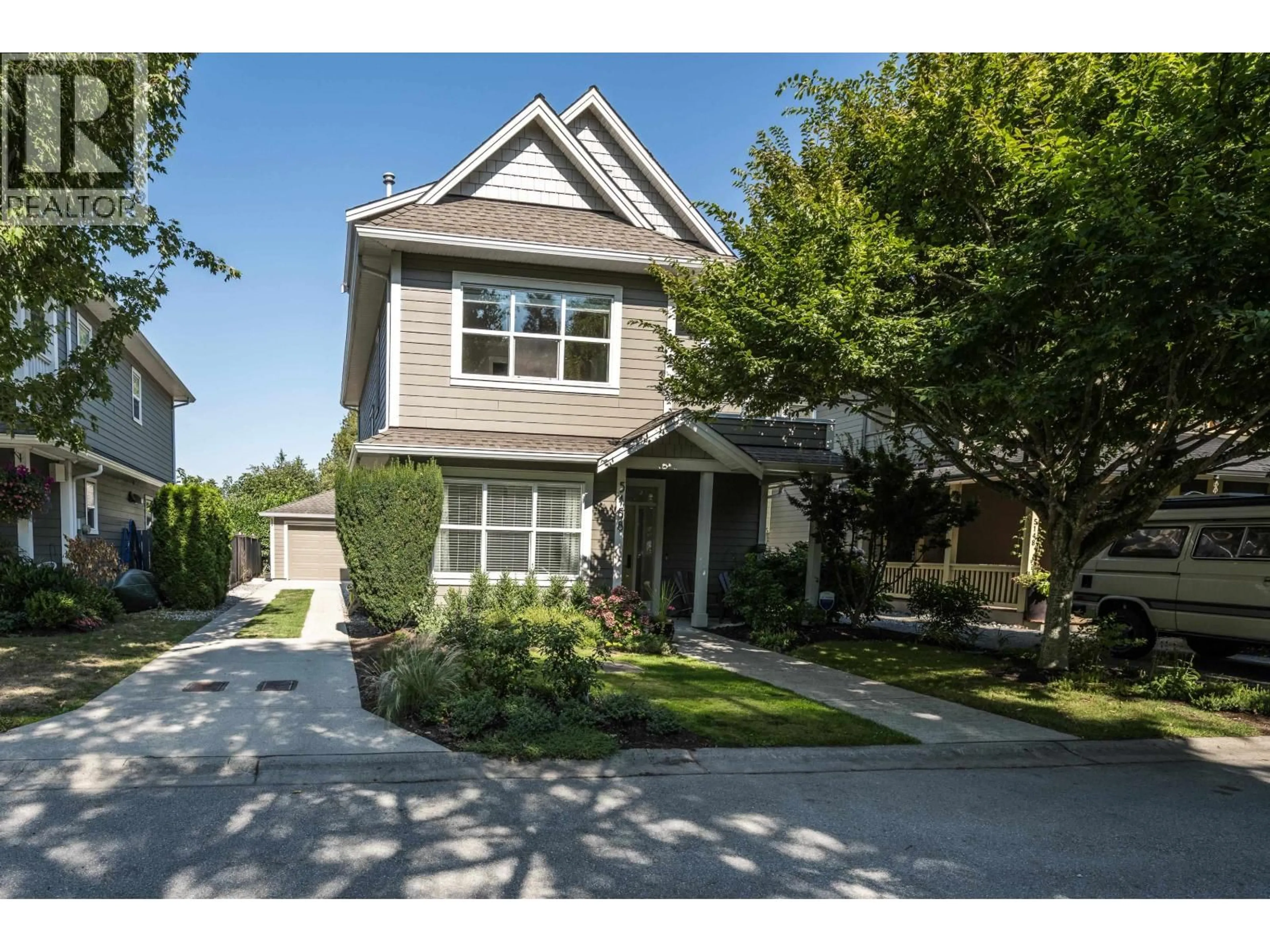 Home with vinyl exterior material, street for 5158 WESTMINSTER LANE, Delta British Columbia V4K5G3