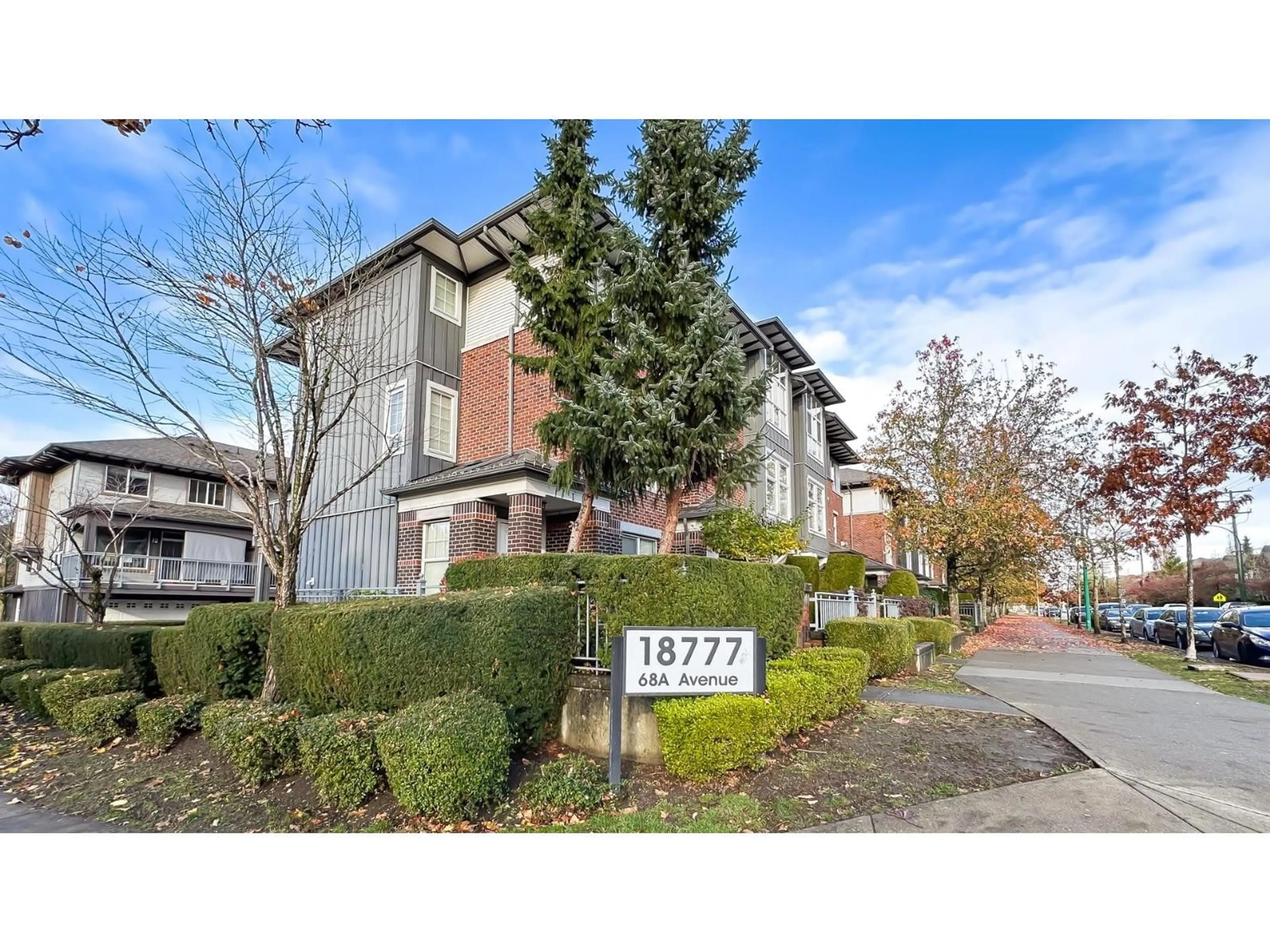 Home with brick exterior material, street for 9 - 18777 68A AVENUE, Surrey British Columbia V4N0Z7