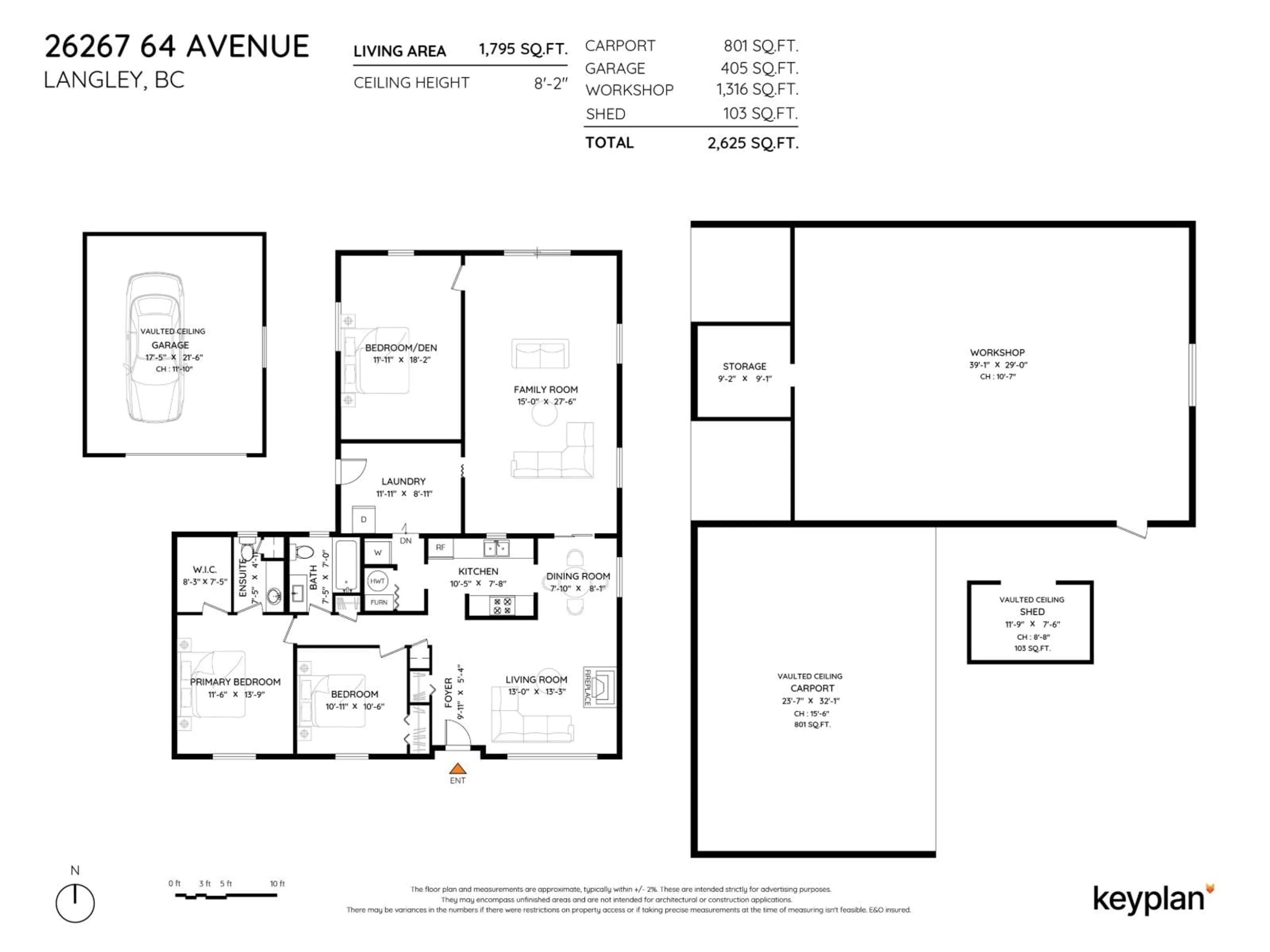Floor plan for 26267 64 AVENUE, Langley British Columbia V4W1M3