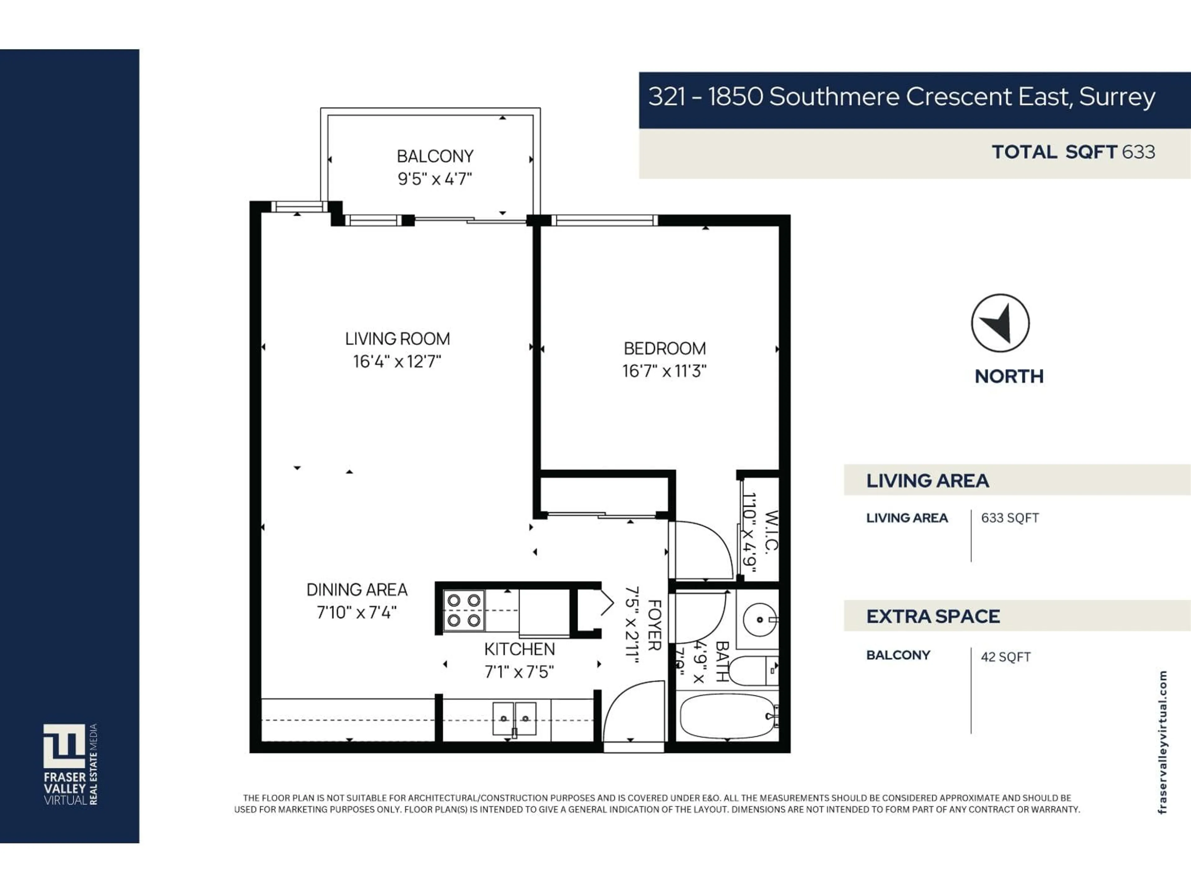 Floor plan for 321 - 1850 SOUTHMERE CRESCENT EAST, Surrey British Columbia V4A6Y6