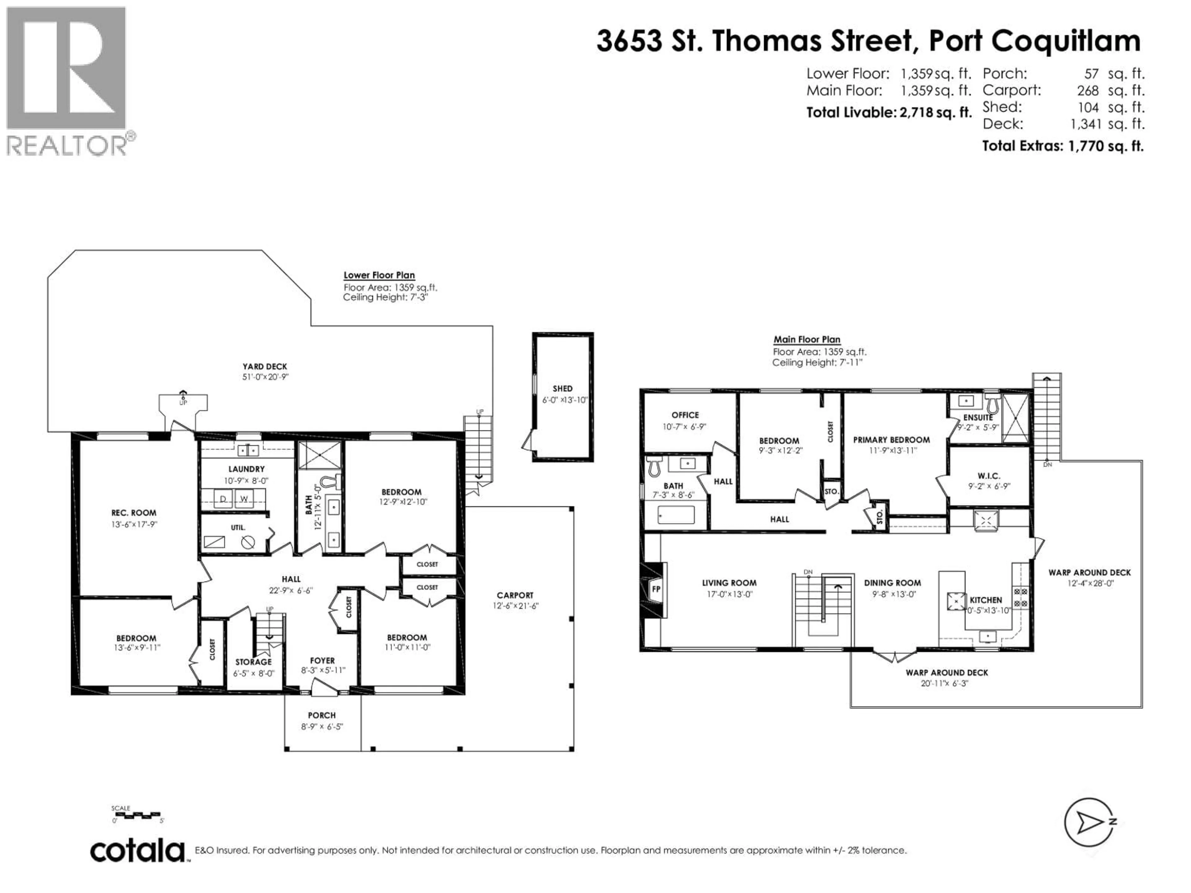 Floor plan for 3653 ST. THOMAS STREET, Port Coquitlam British Columbia V3B2Y9