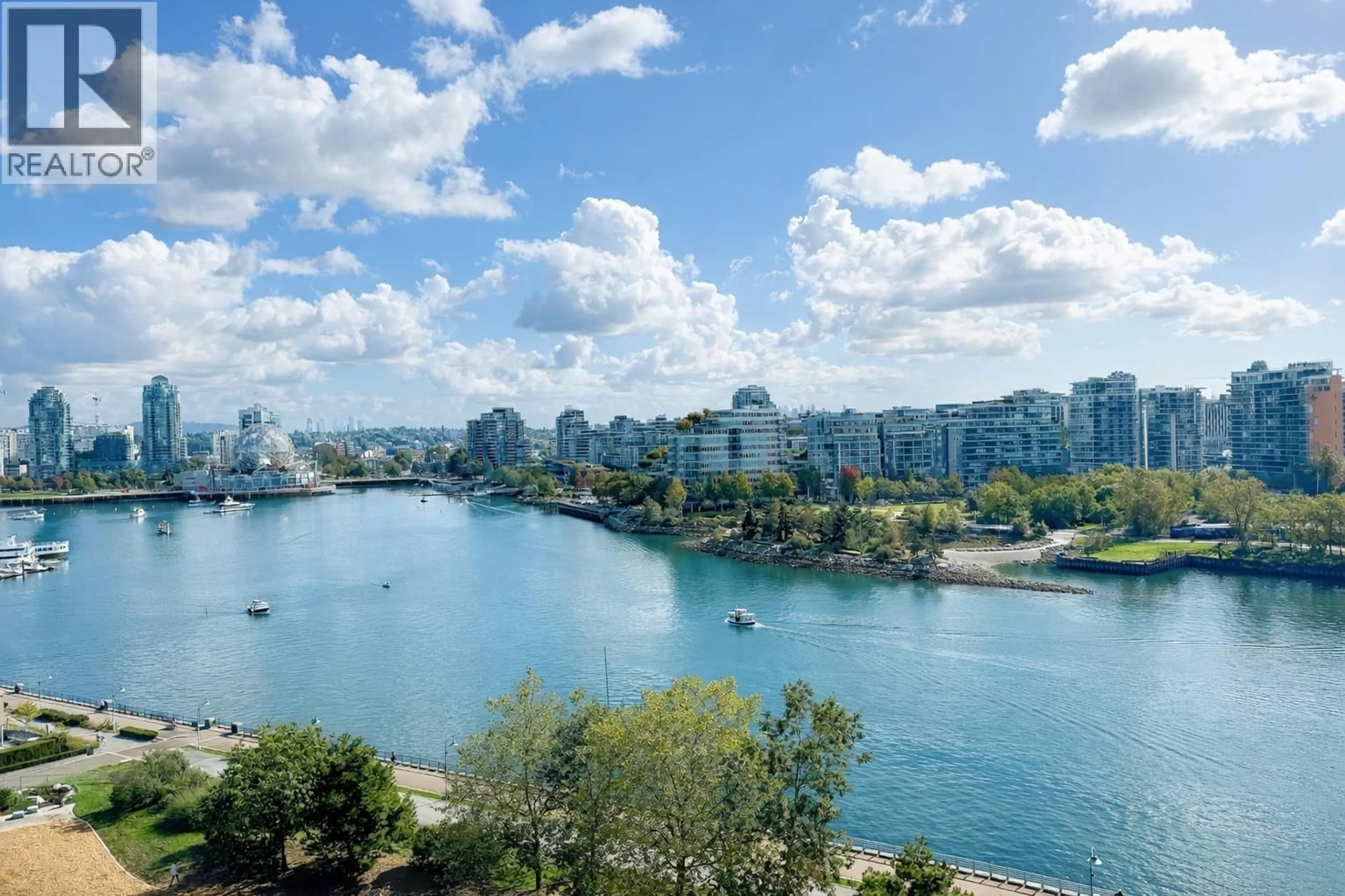 Patio, water/lake/river/ocean view for 1506 - 980 COOPERAGE WAY, Vancouver British Columbia V6B0C3