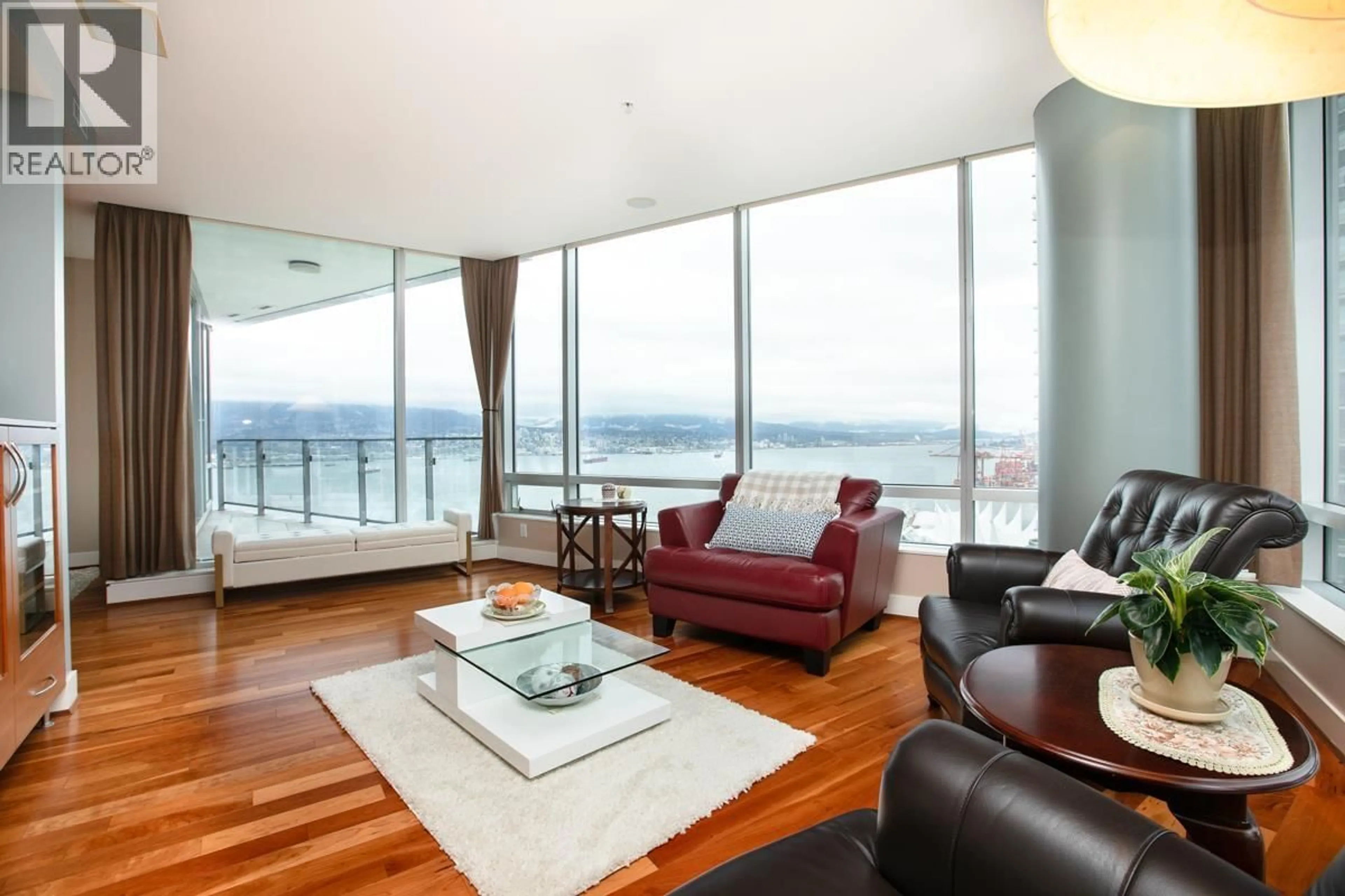 Living room with furniture, unknown for 2804 - 1077 CORDOVA STREET, Vancouver British Columbia V6C2C6