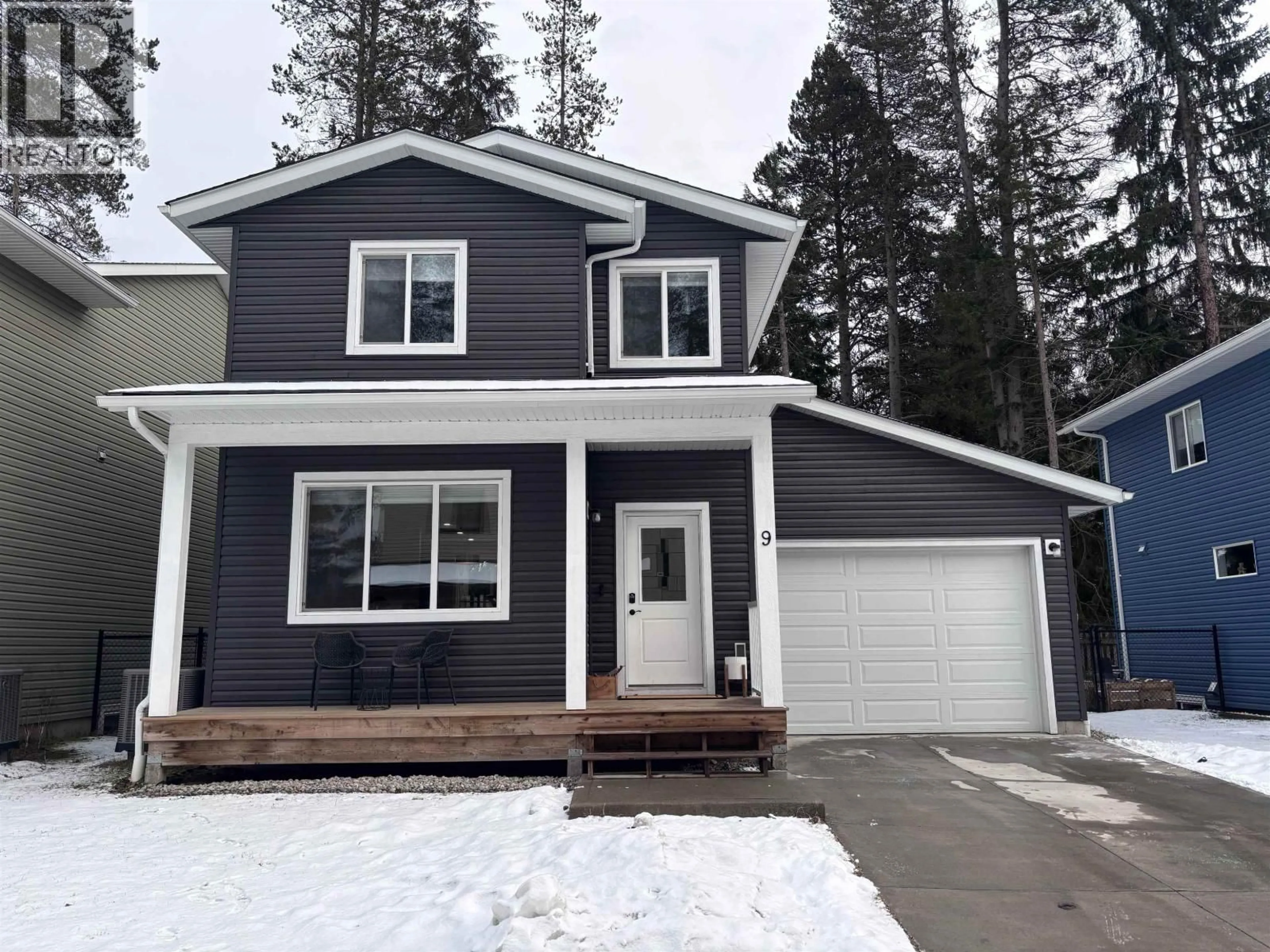 Home with vinyl exterior material, street for 9 - 4921 HALLIWELL AVENUE, Terrace British Columbia V8G0K9