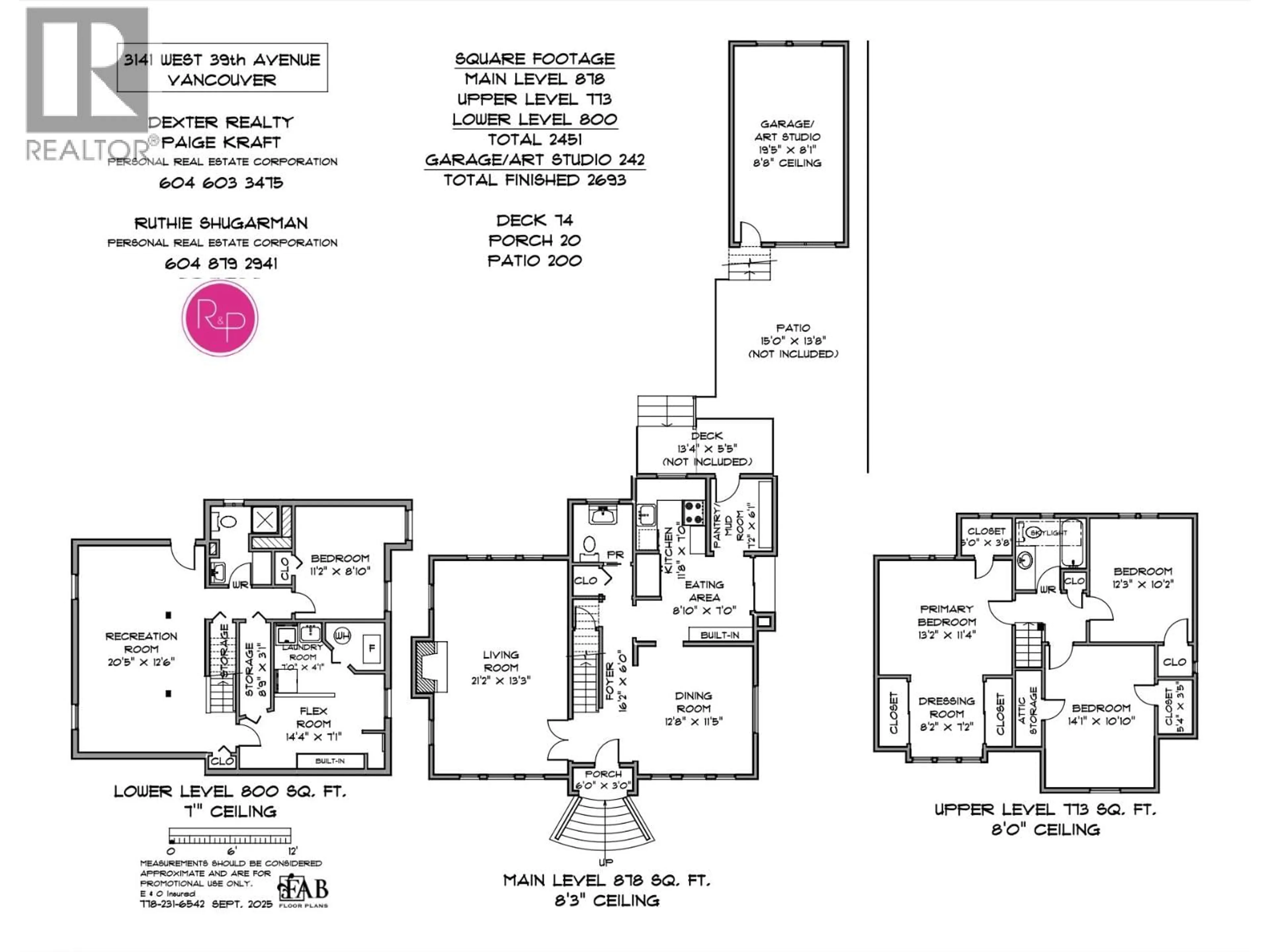 Floor plan for 3141 39TH AVENUE, Vancouver British Columbia V6N2Z7