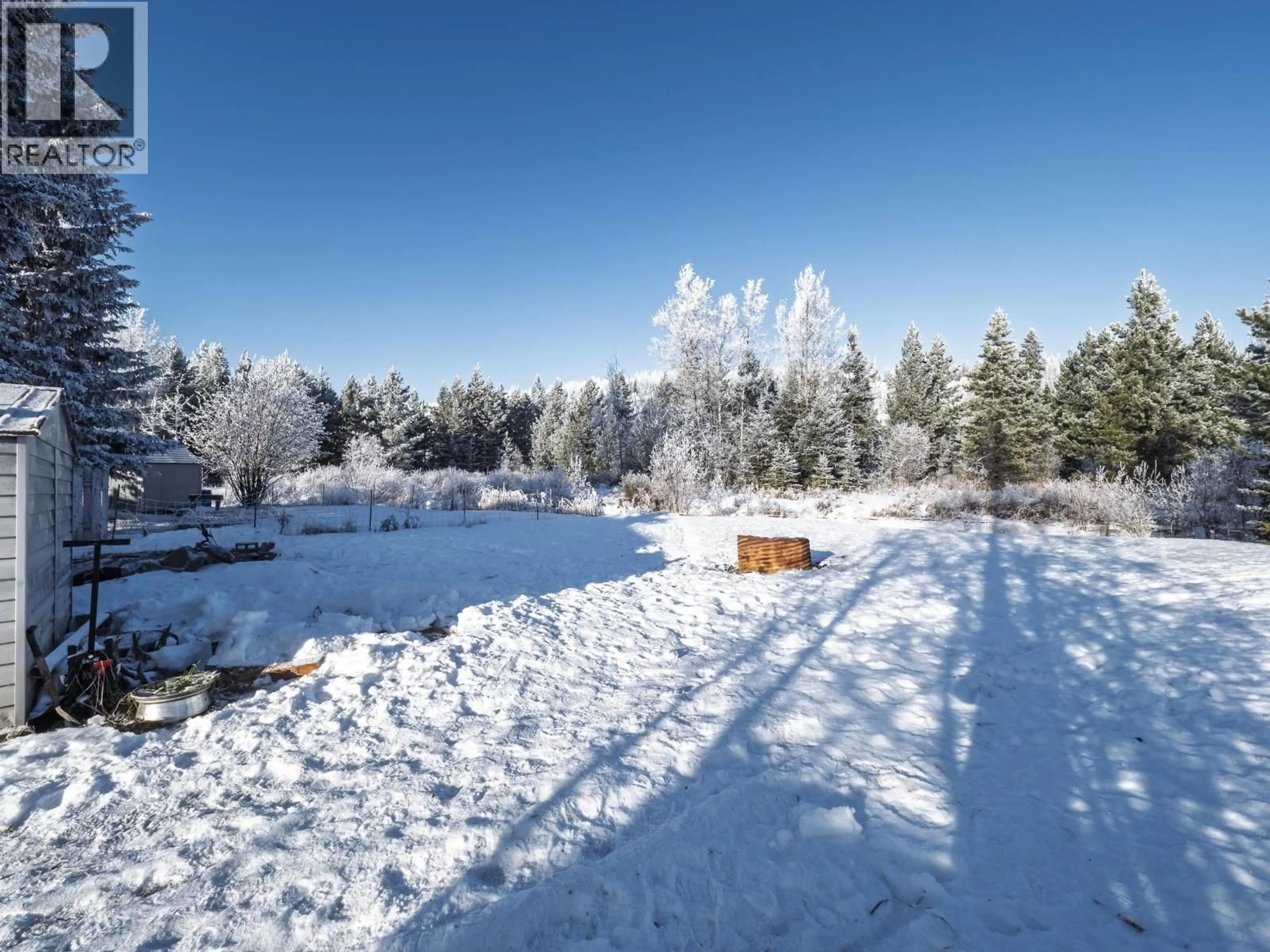 A pic from outside/outdoor area/front of a property/back of a property/a pic from drone, forest/trees view for 4622 GISCOME ROAD, Prince George British Columbia V2N6S6