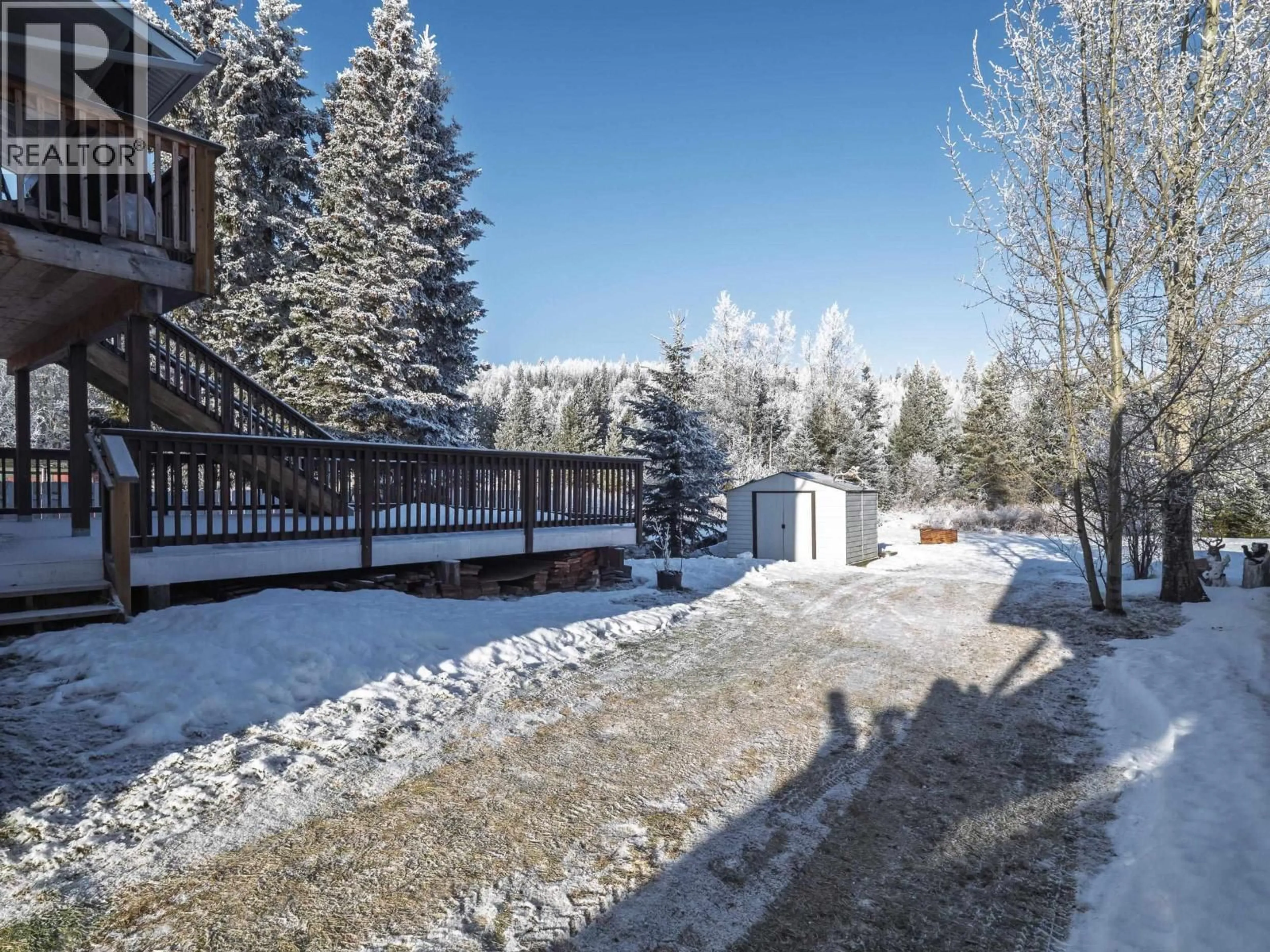 A pic from outside/outdoor area/front of a property/back of a property/a pic from drone, mountain view for 4622 GISCOME ROAD, Prince George British Columbia V2N6S6