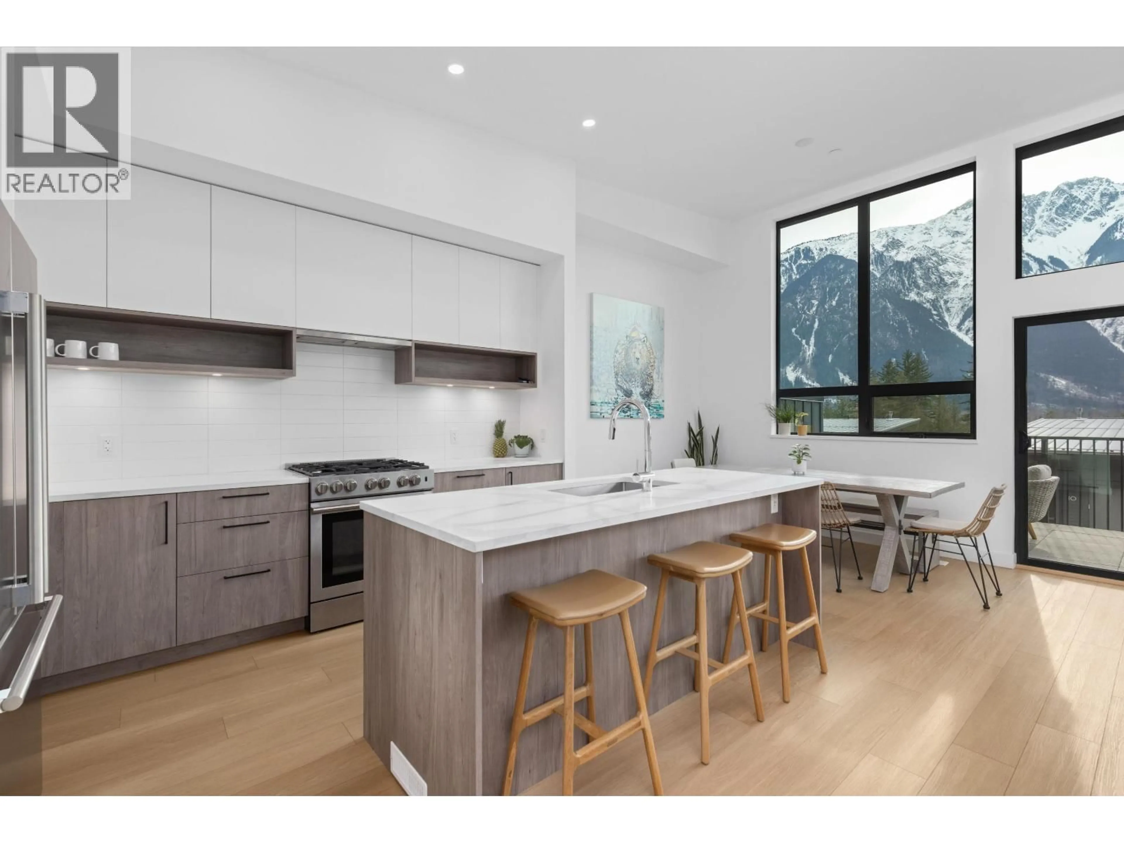 Open concept kitchen, wood/laminate floor for 44 - 4000 SUNSTONE WAY, Pemberton British Columbia V0N2L3