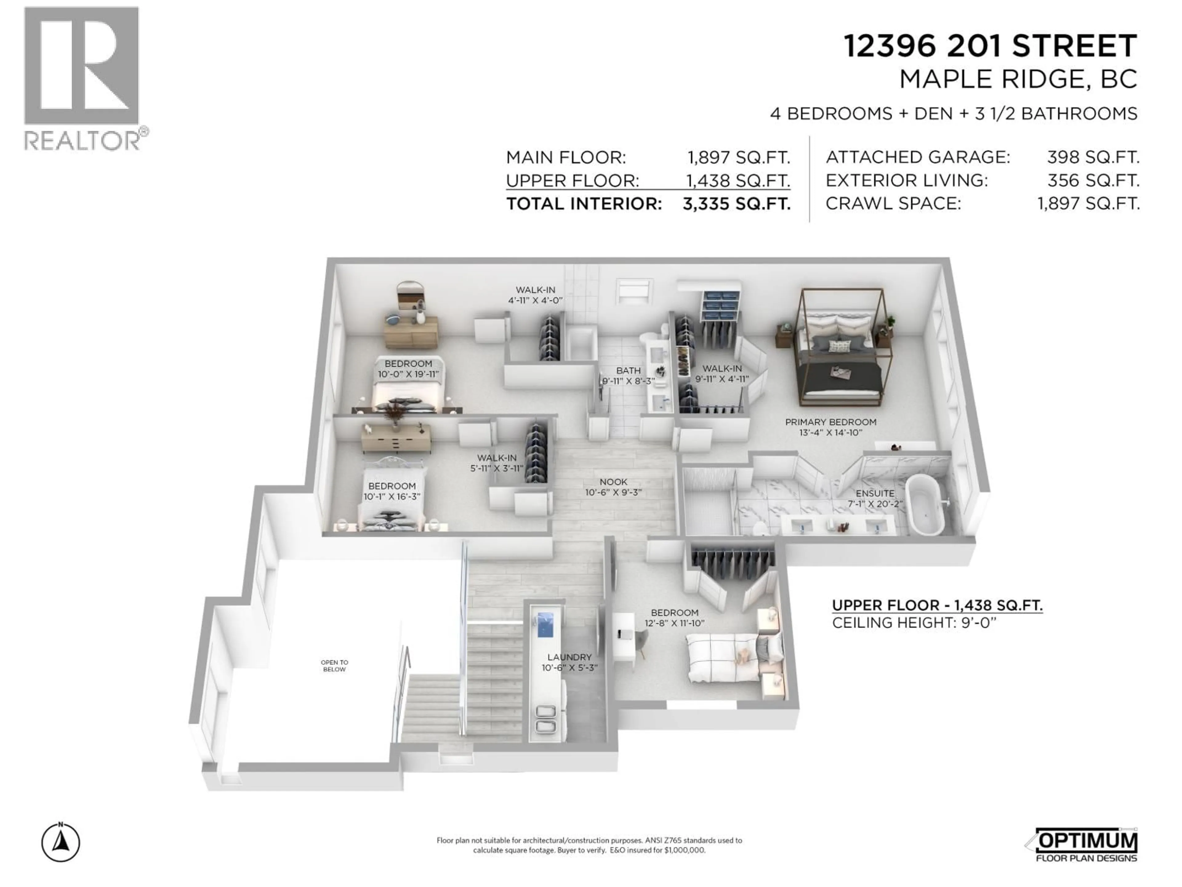 Floor plan for 12396 201 STREET, Maple Ridge British Columbia V2X6A7