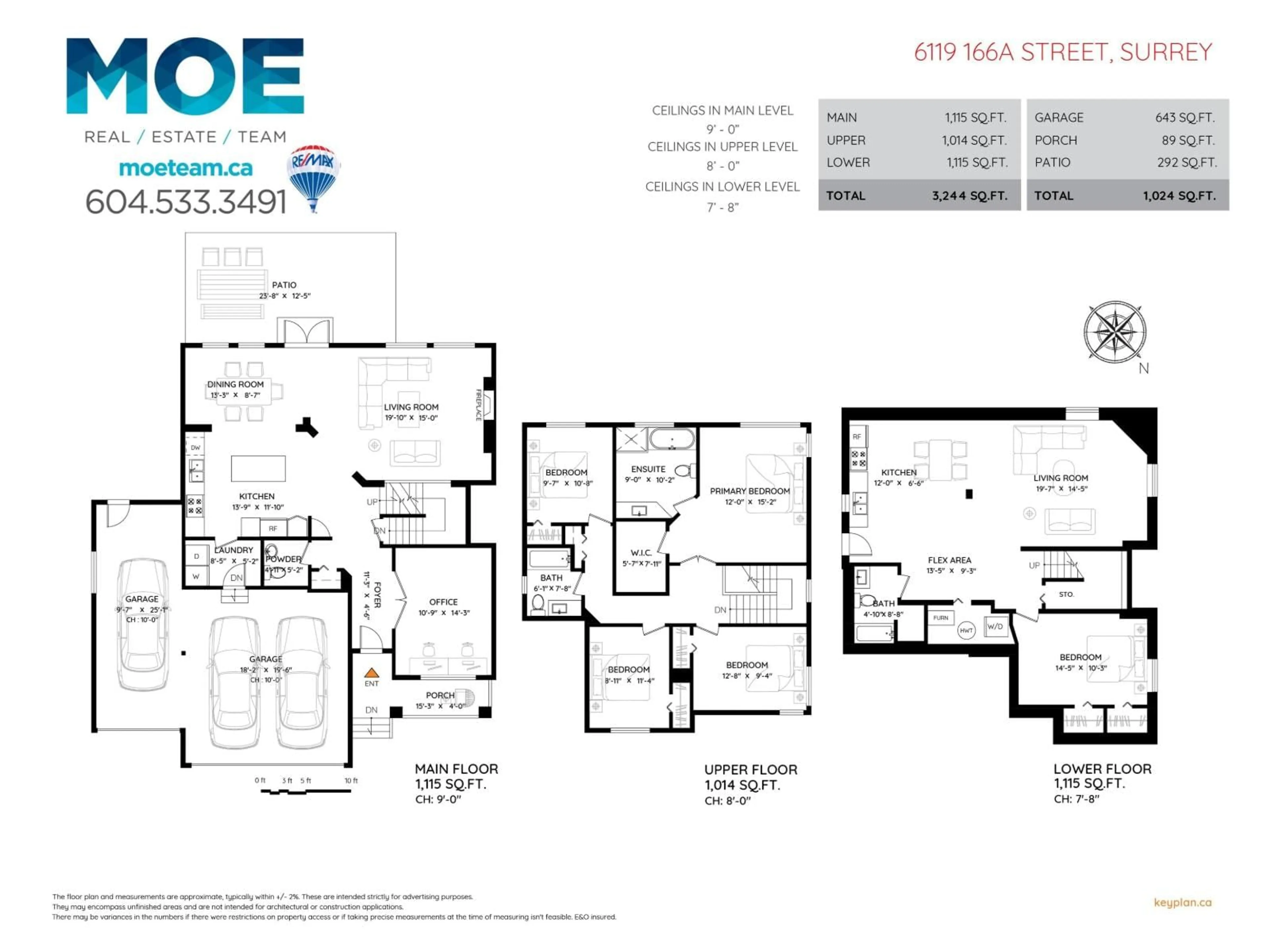 Floor plan for 6119 166A STREET, Surrey British Columbia V3S9L2