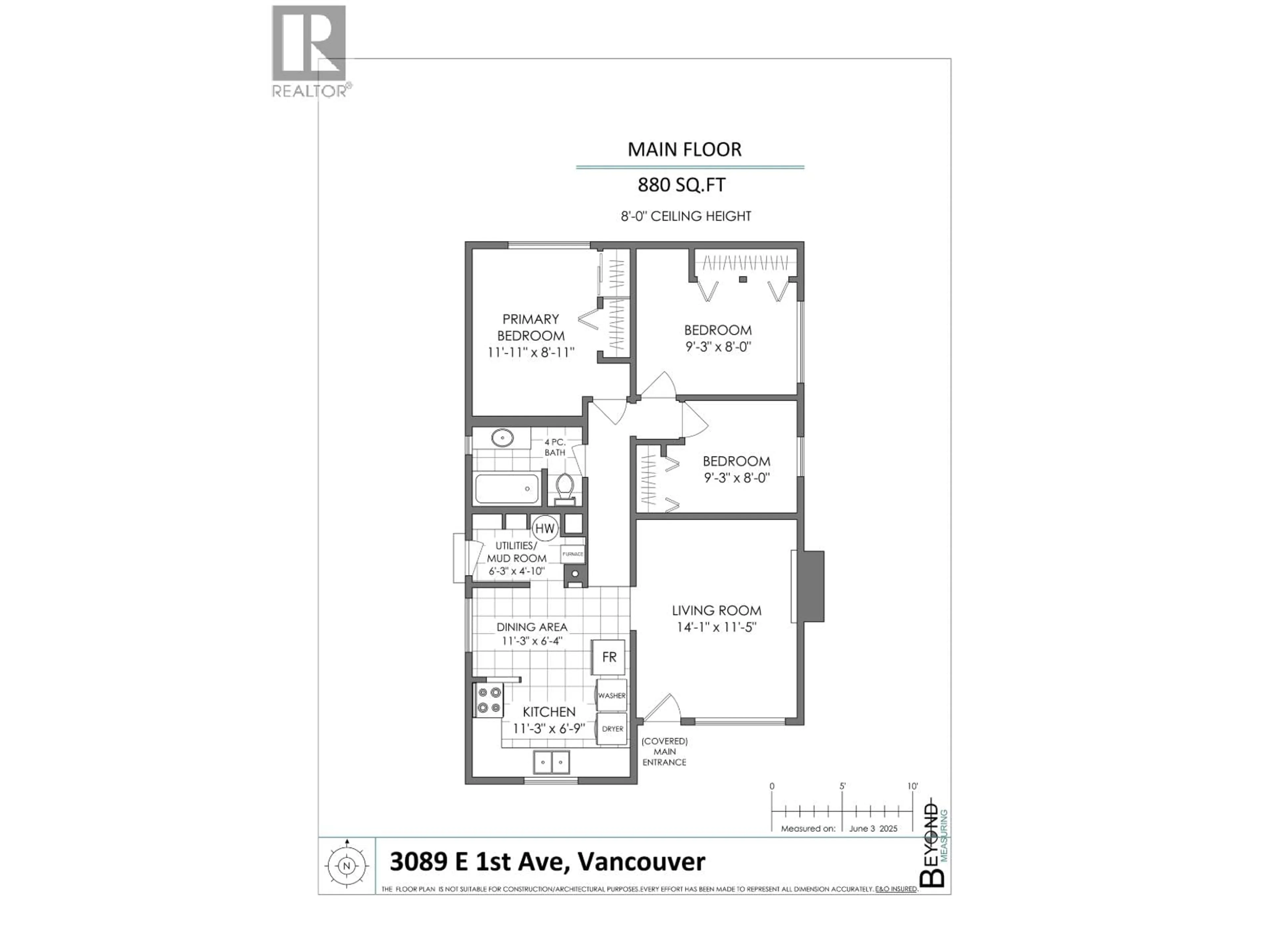 Floor plan for 3089 1ST AVENUE, Vancouver British Columbia V5M1B3
