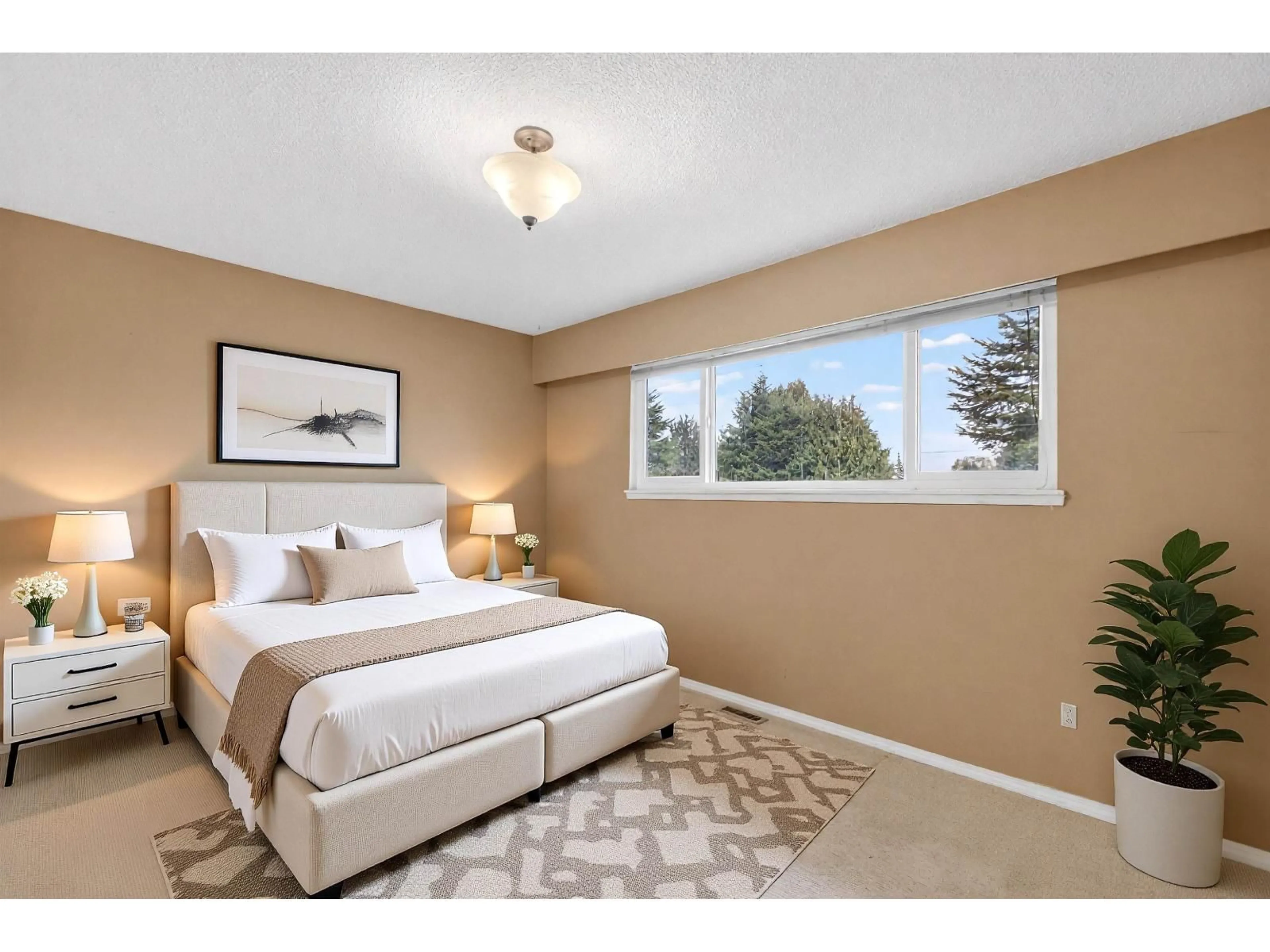 Bedroom with bed, carpet floor for 1855 156 STREET, Surrey British Columbia V4A4T5