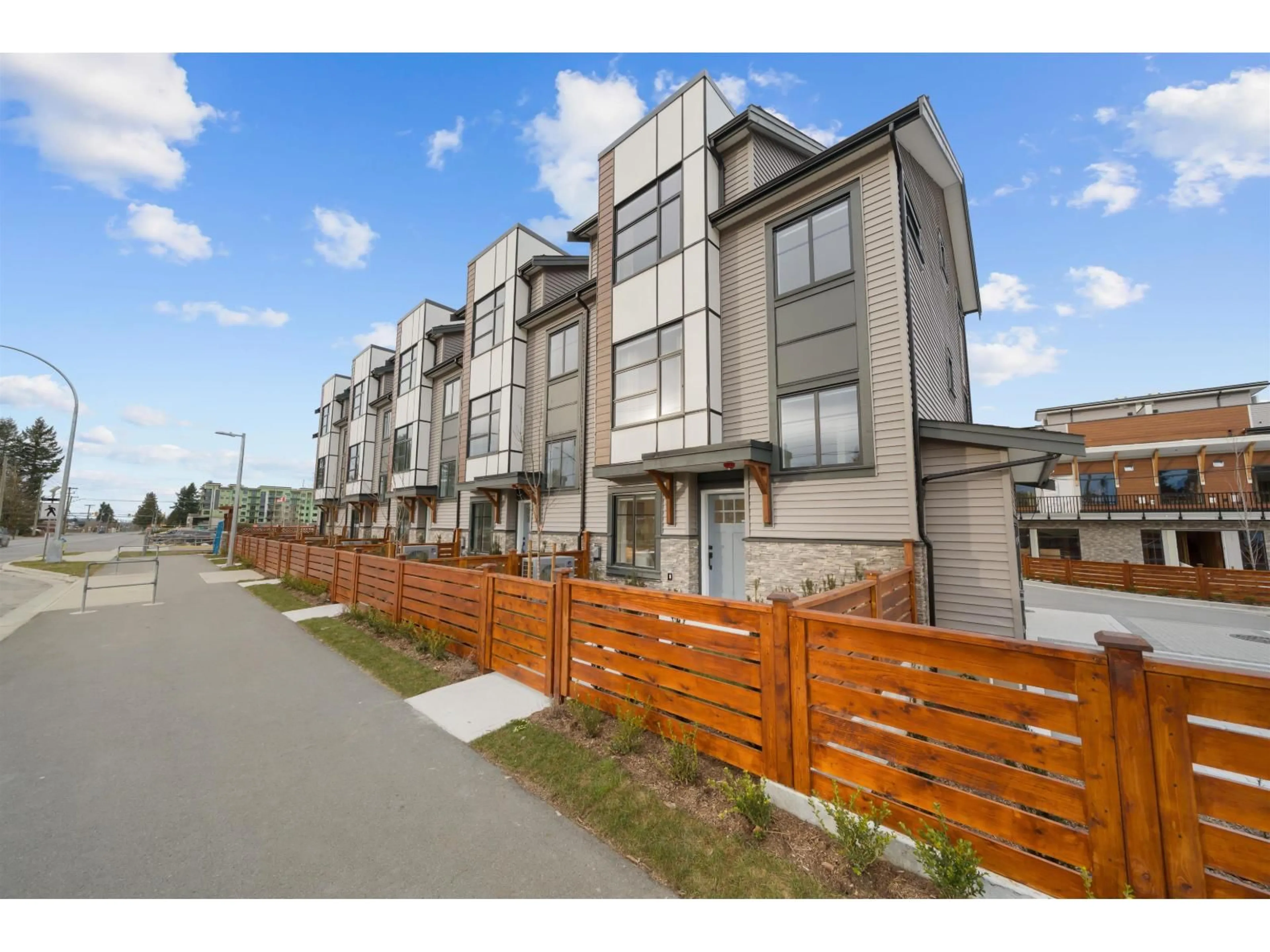 A pic from outside/outdoor area/front of a property/back of a property/a pic from drone, street for 8 - 32929 CHERRY AVENUE, Mission British Columbia V2V2V1