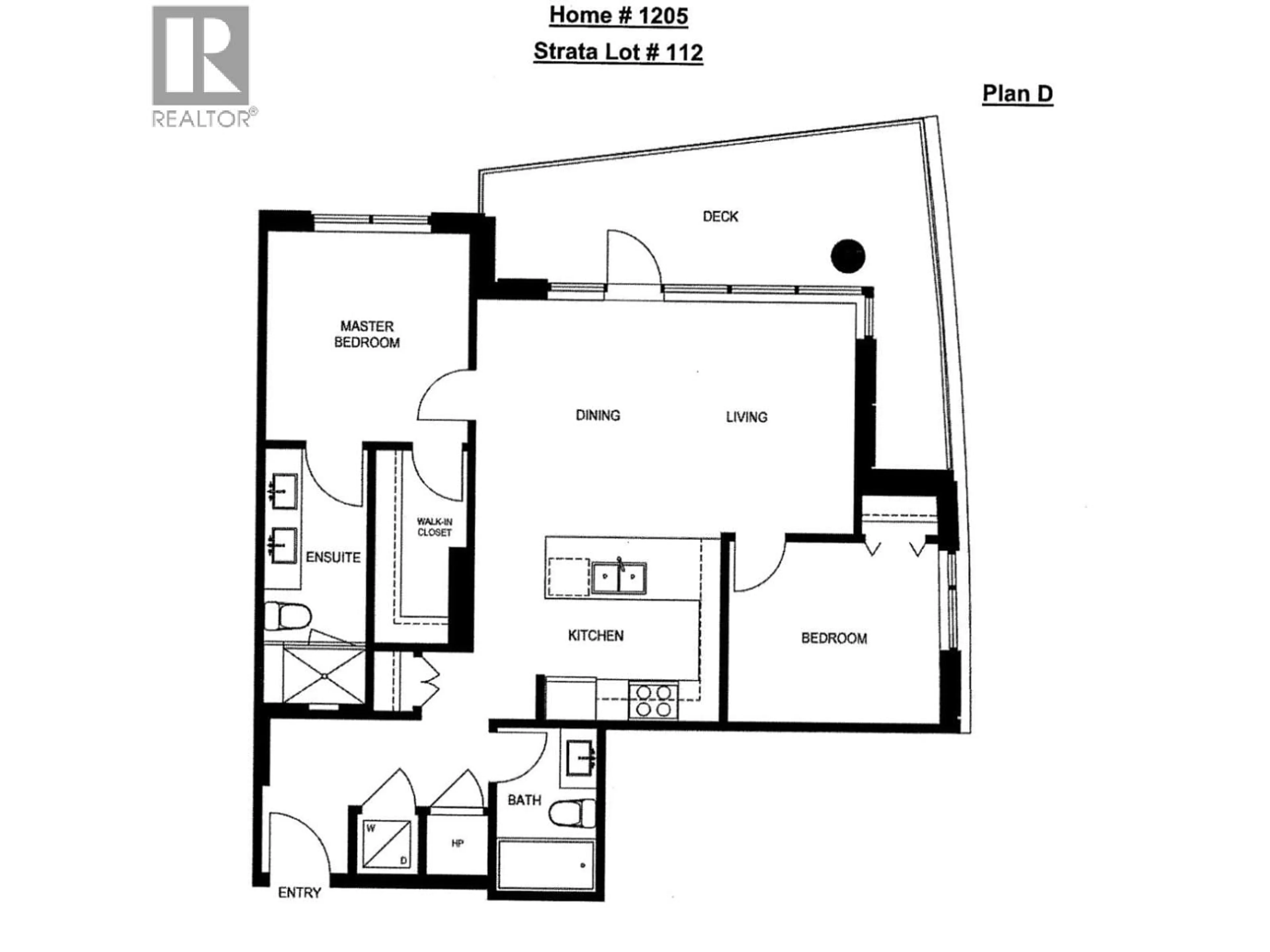 Floor plan for 1205 - 3487 BINNING ROAD, Vancouver British Columbia V6S0K8