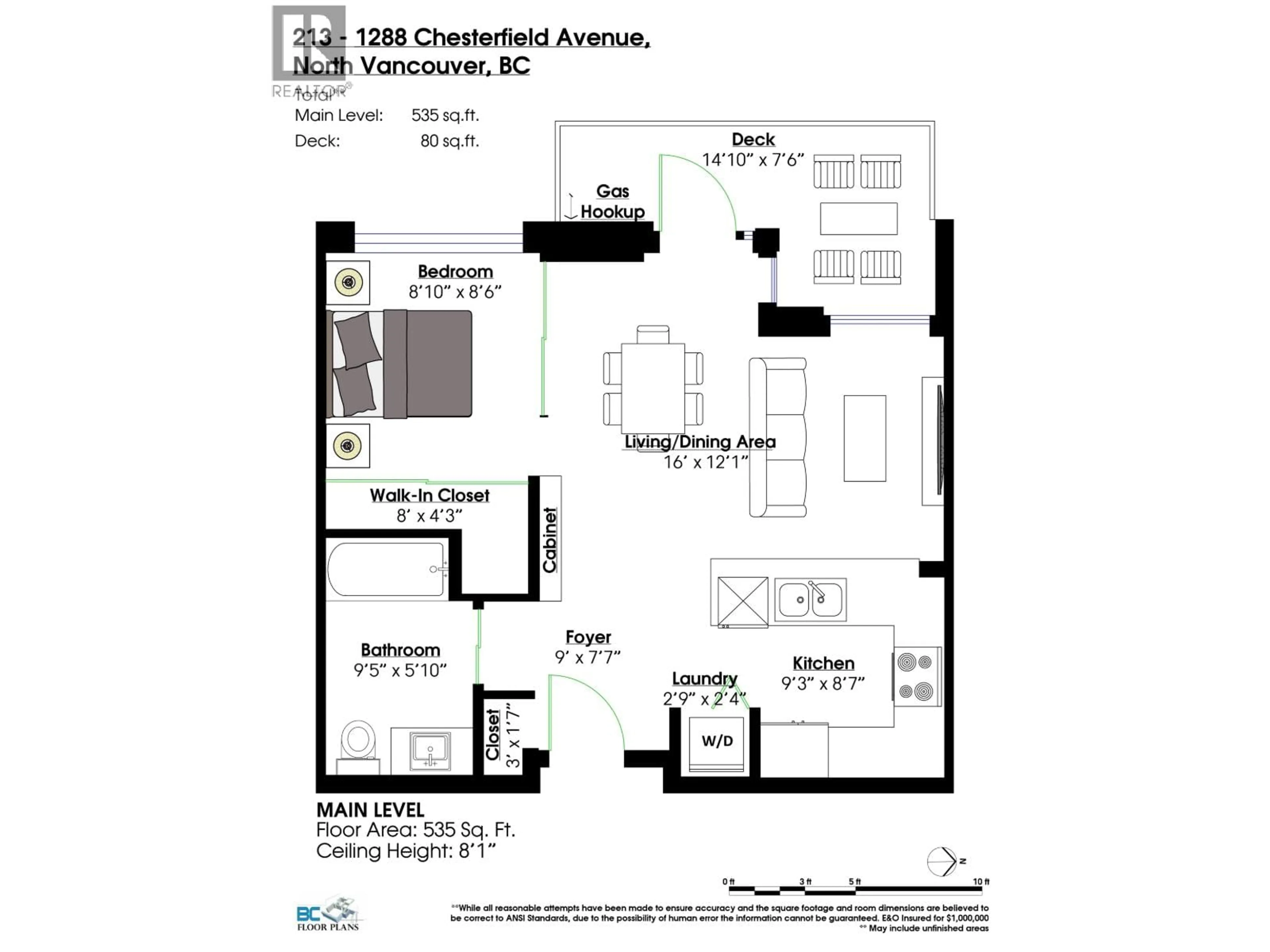 Floor plan for 213 - 1288 CHESTERFIELD AVENUE, North Vancouver British Columbia V7M0B1