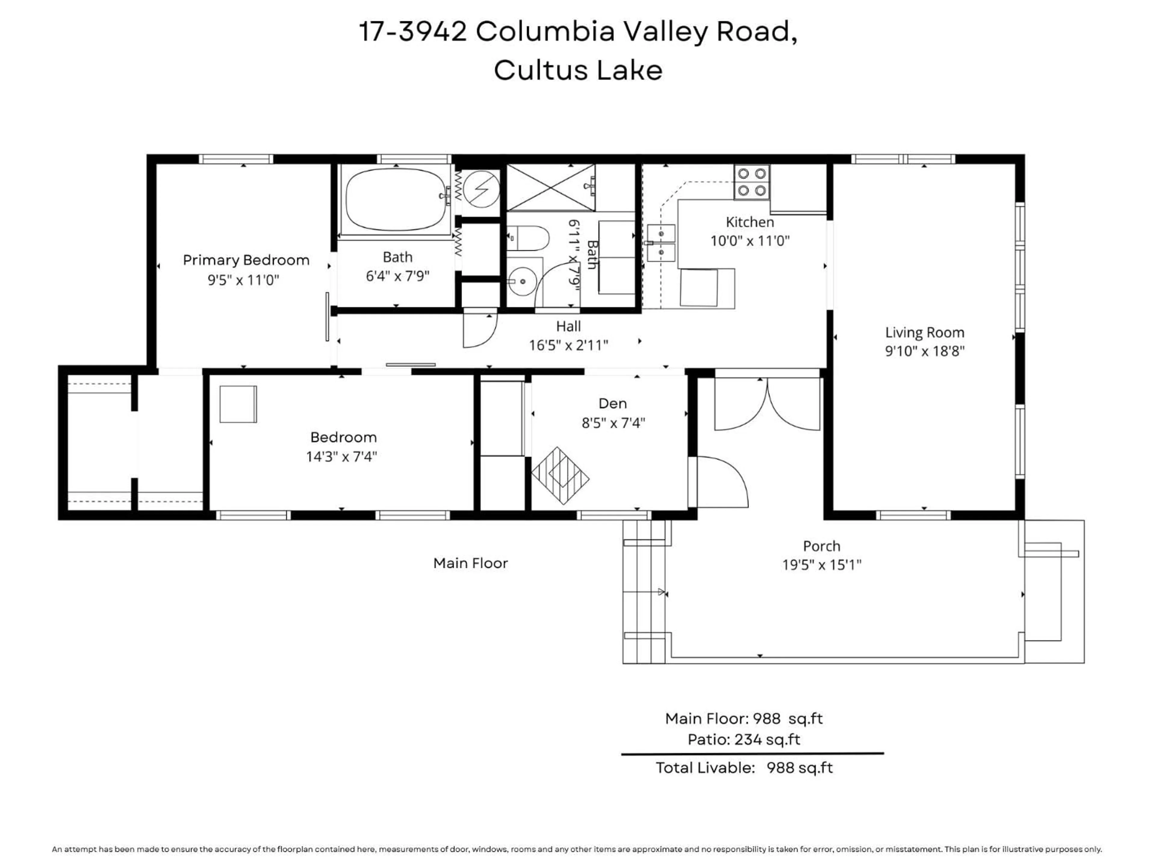 Floor plan for 17 - 3942 COLUMBIA VALLEY ROAD, Chilliwack British Columbia V2R5B1
