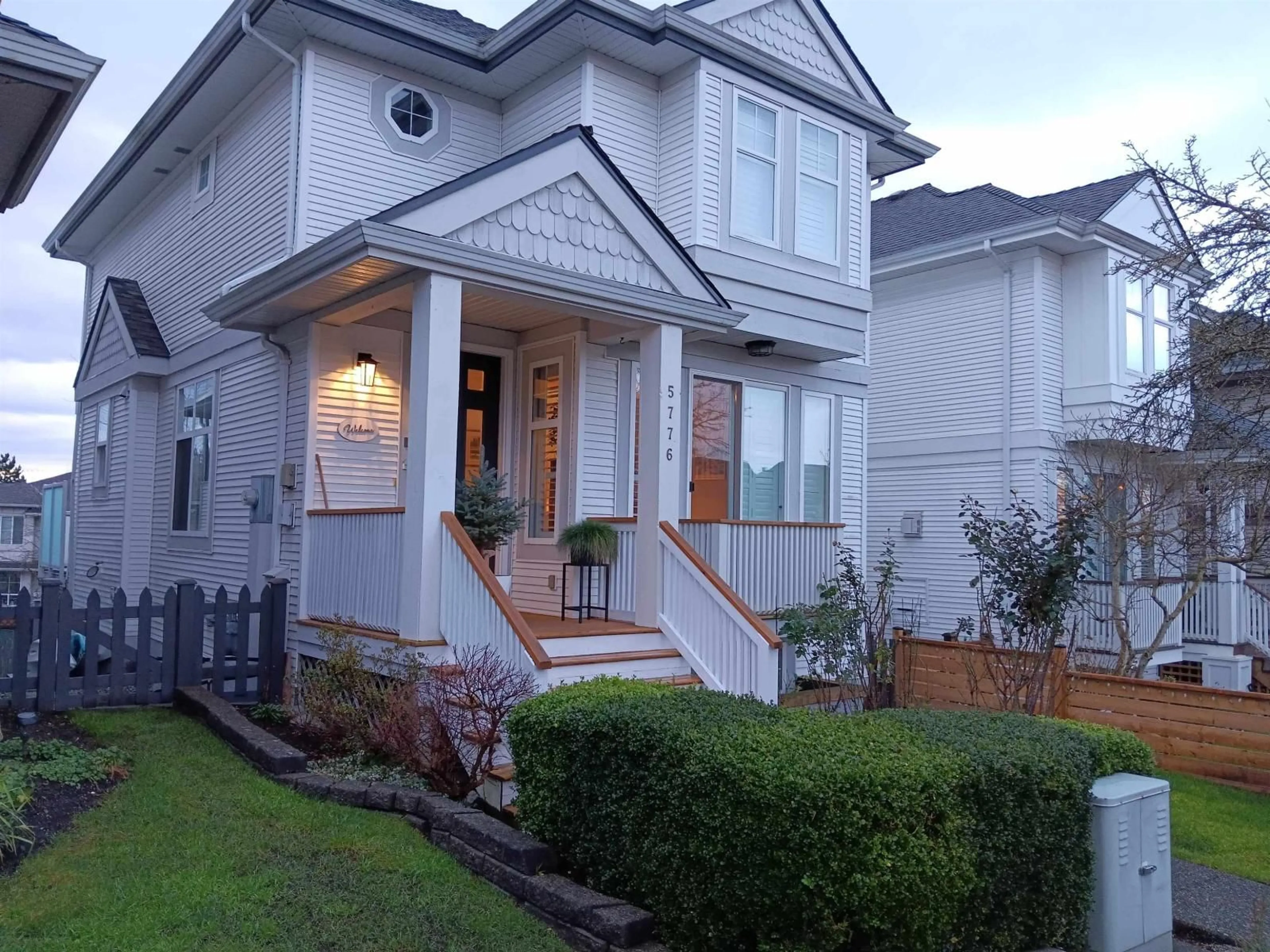Home with vinyl exterior material, street for 5776 149 STREET, Surrey British Columbia V3S8W4