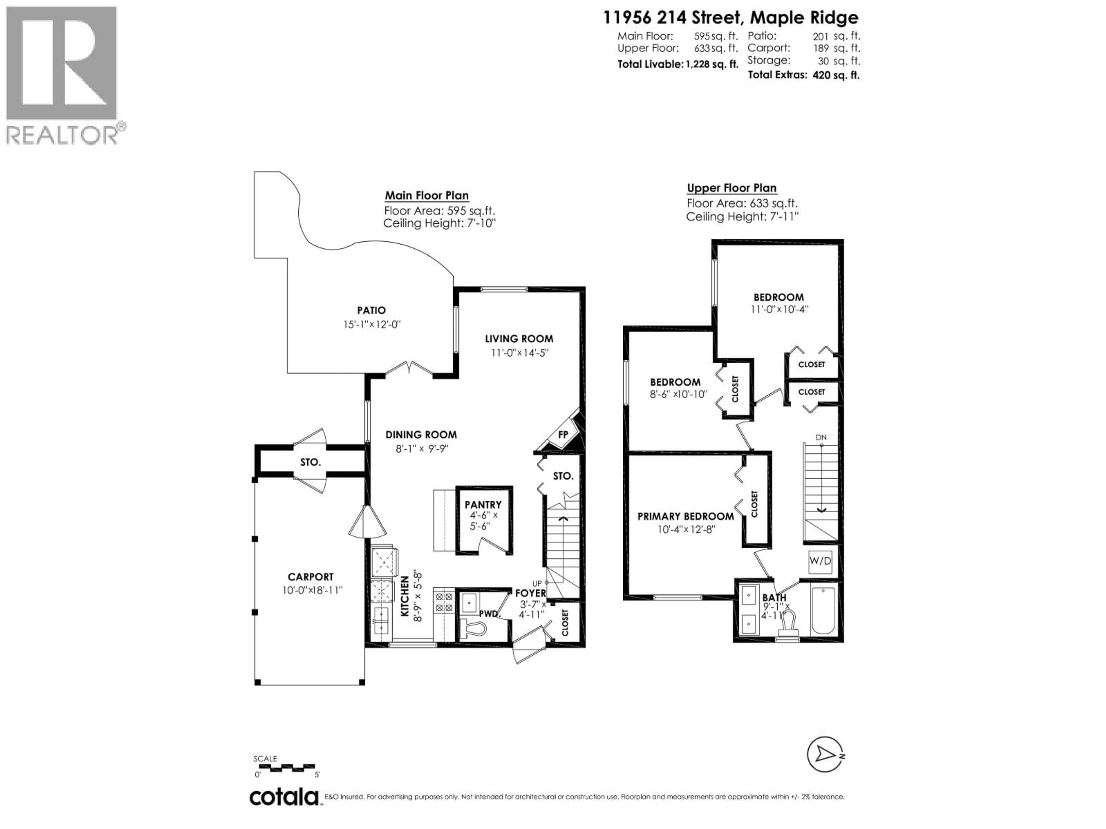 Floor plan for 11956 214 STREET, Maple Ridge British Columbia V2X8M7