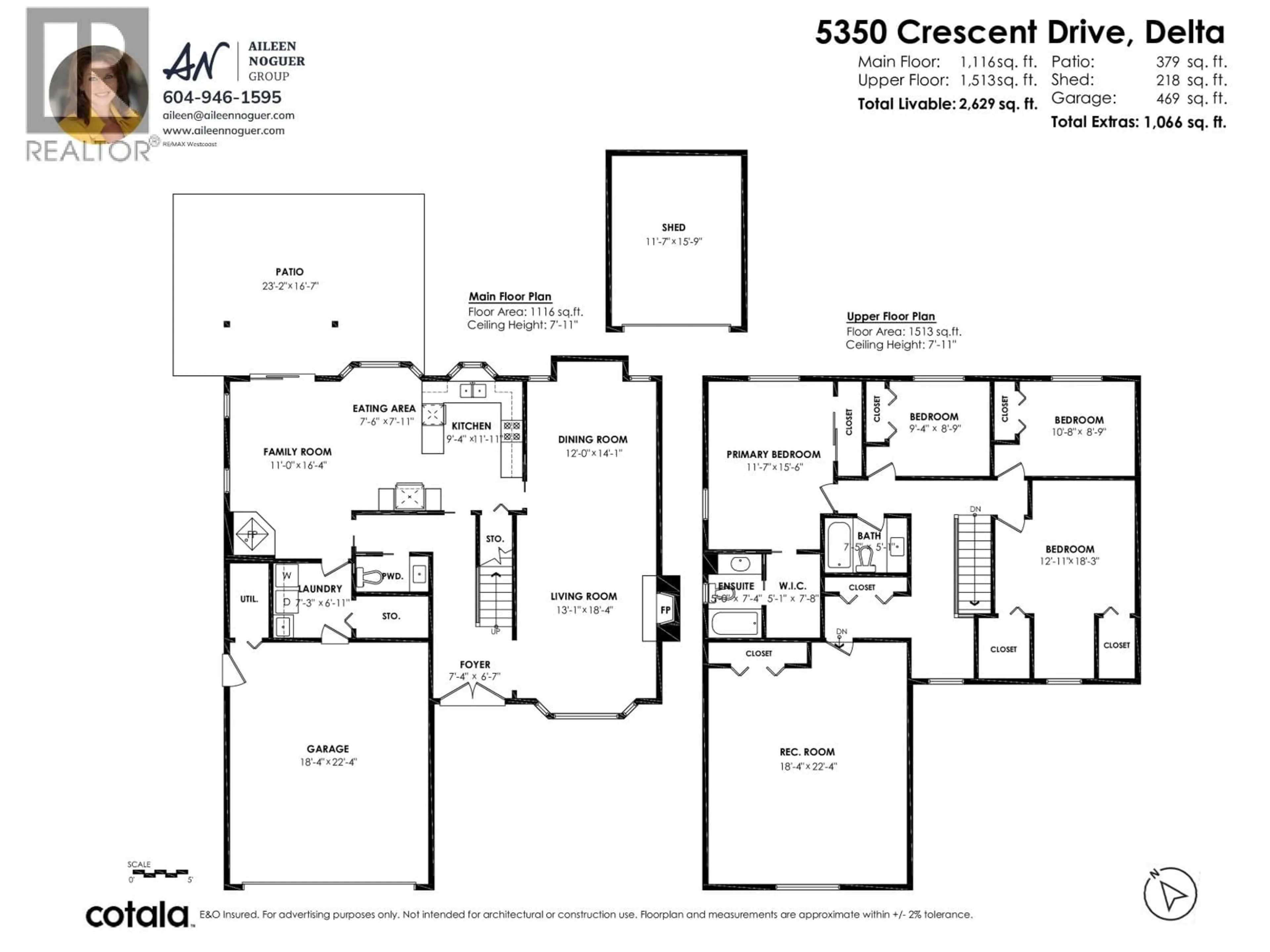Floor plan for 5350 CRESCENT DRIVE, Delta British Columbia V4K2C9