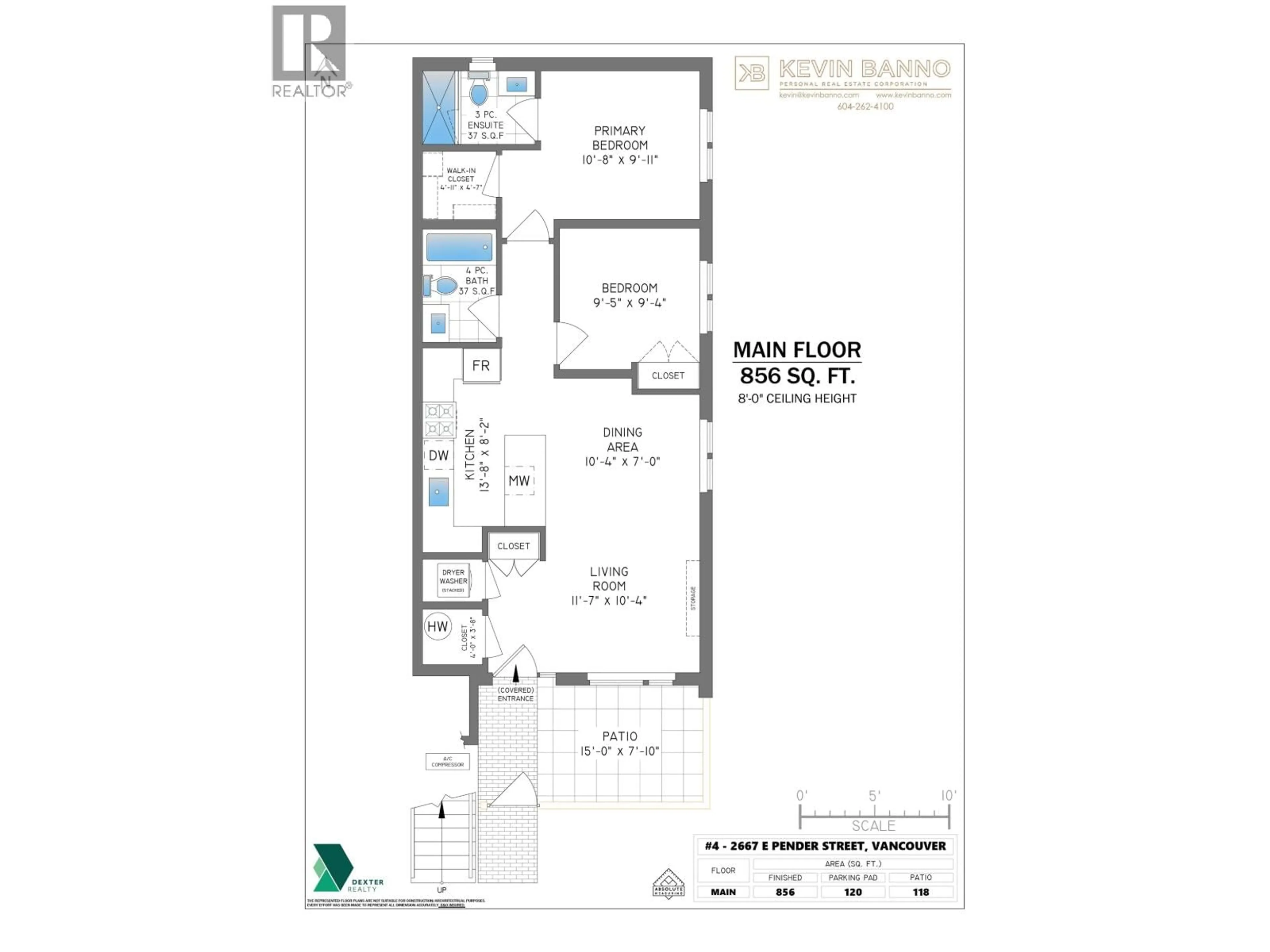 Floor plan for 4 - 2667 PENDER STREET, Vancouver British Columbia V5K2B6