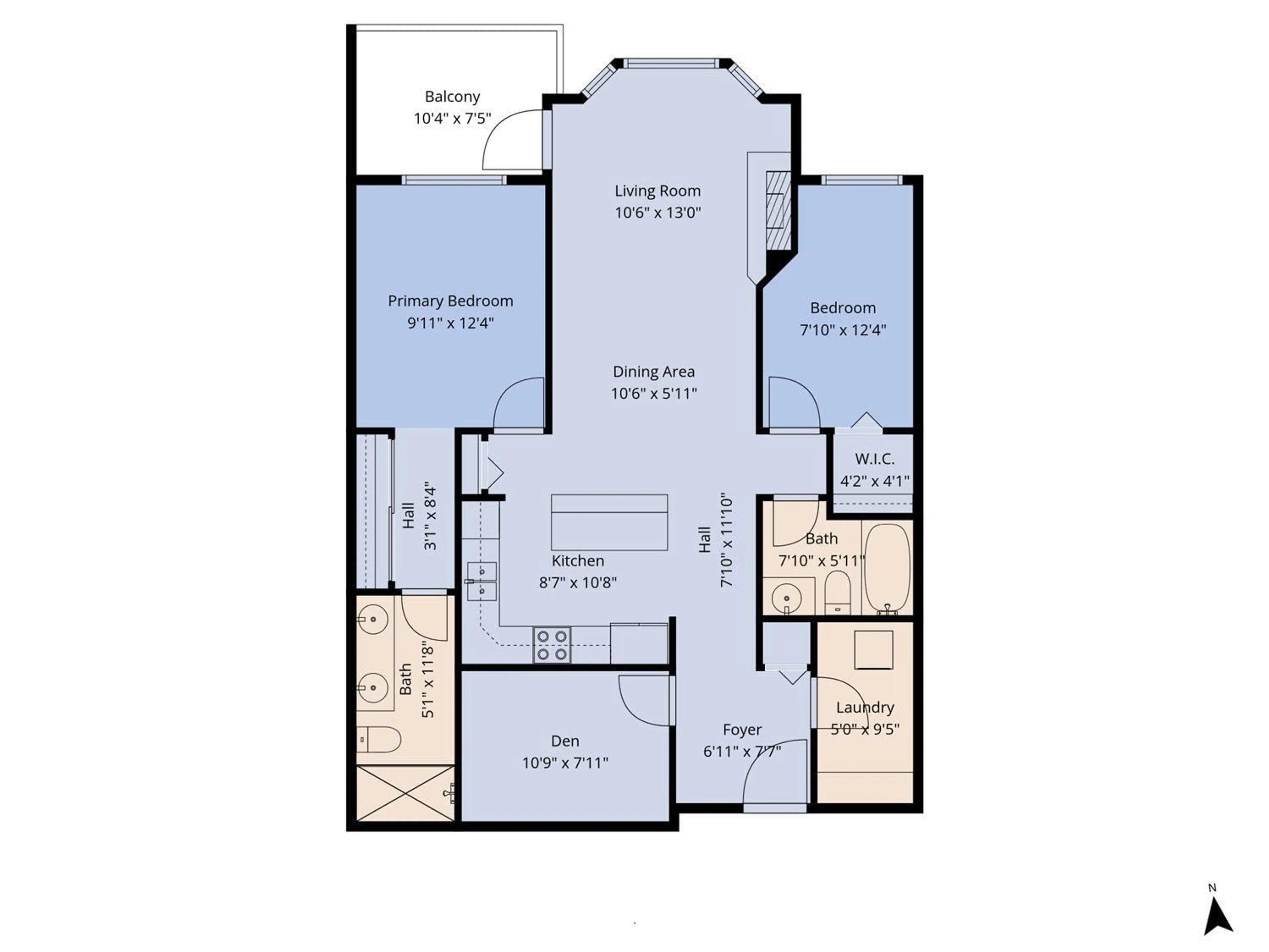 Floor plan for 107 - 46021 SECOND AVENUE, Chilliwack British Columbia V2P1S6