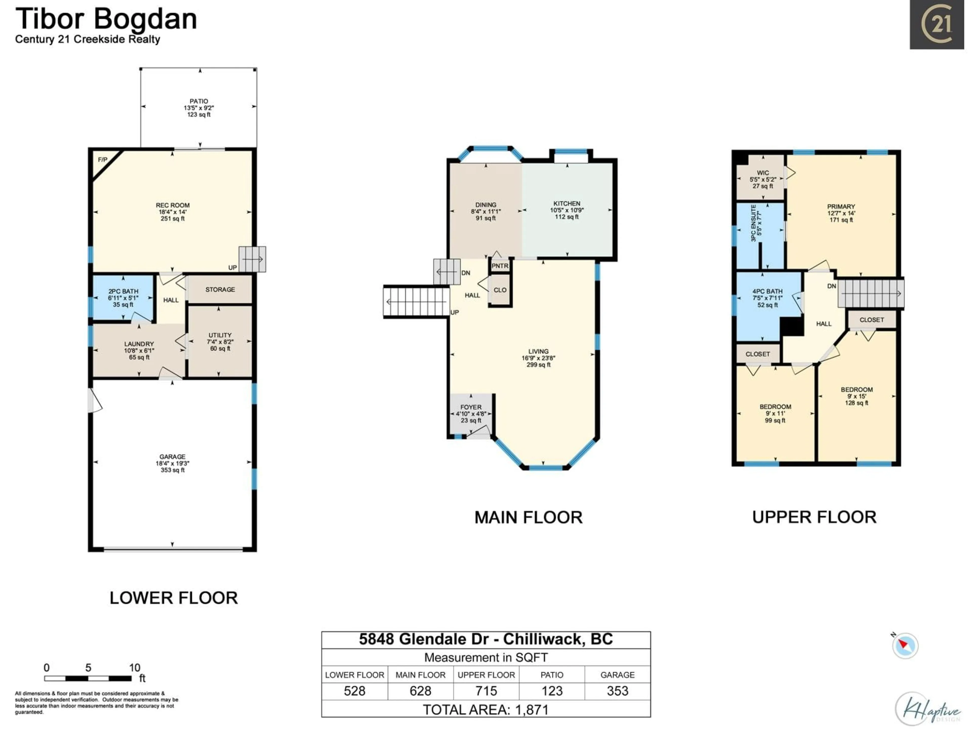 Floor plan for 5848 GLENDALE DRIVE, Chilliwack British Columbia V2R2Y5