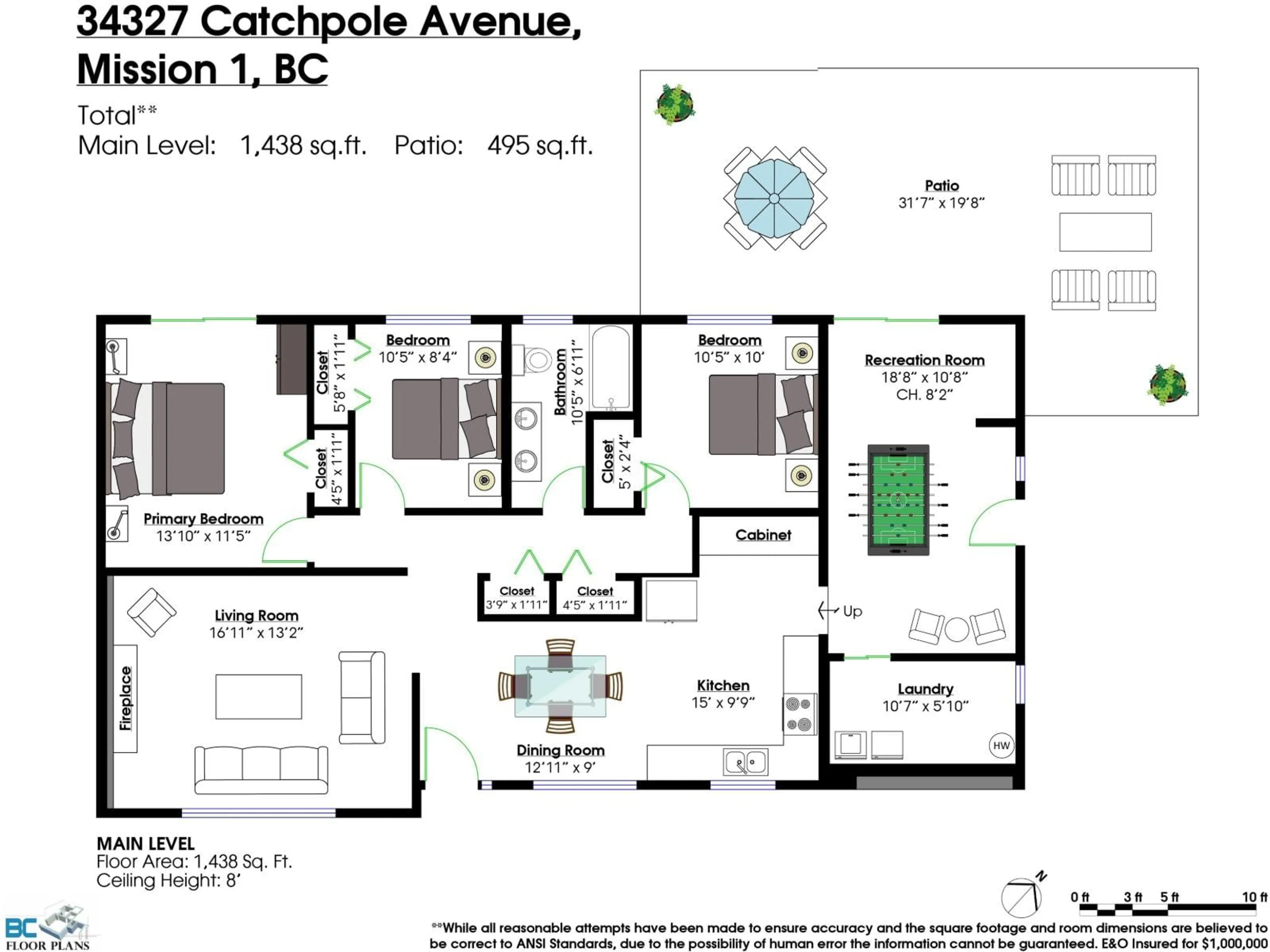 Floor plan for 34327 CATCHPOLE AVENUE, Mission British Columbia V2V6P2