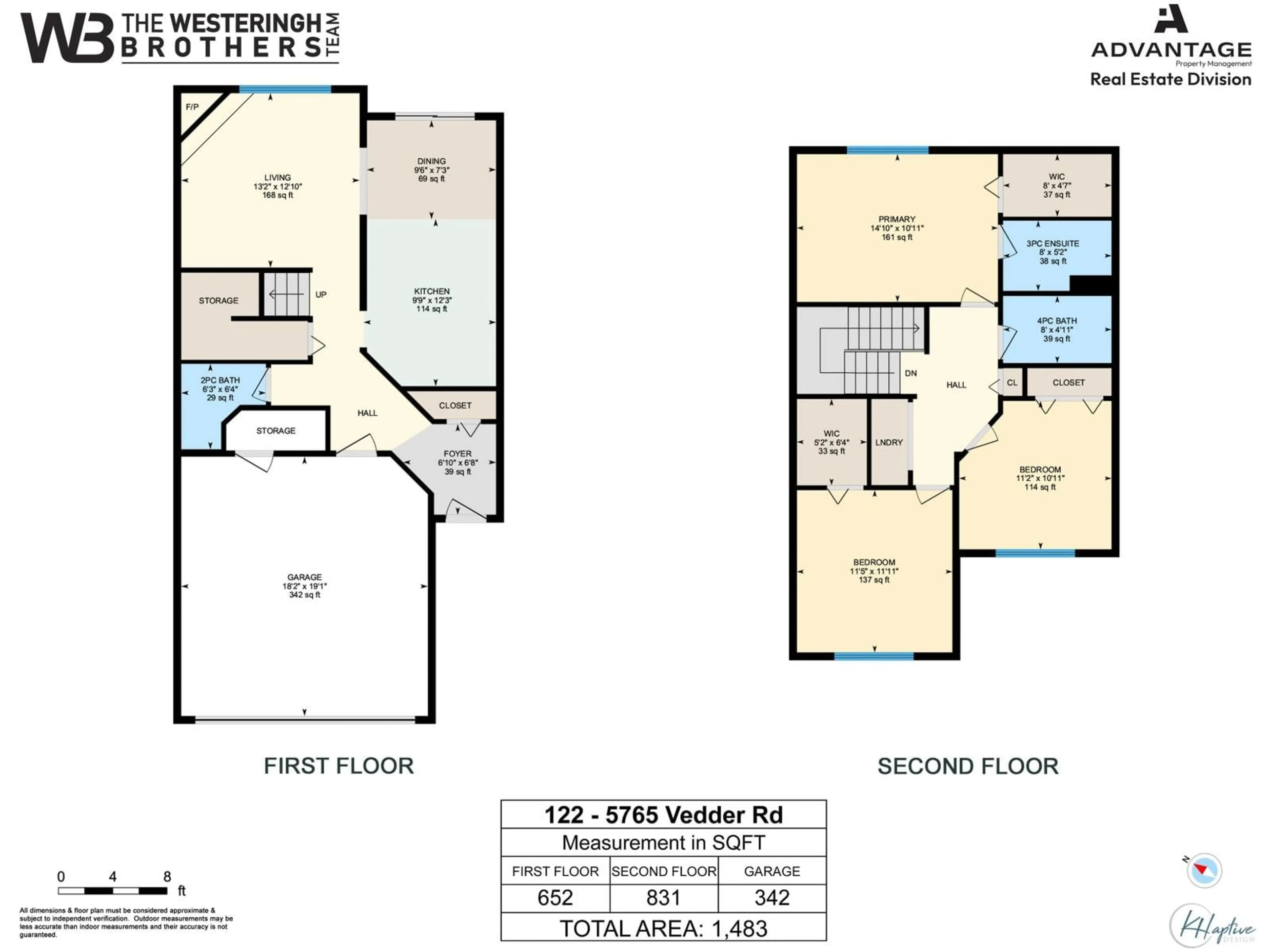 Floor plan for 122 - 5765 VEDDER ROAD, Chilliwack British Columbia V2R1C3