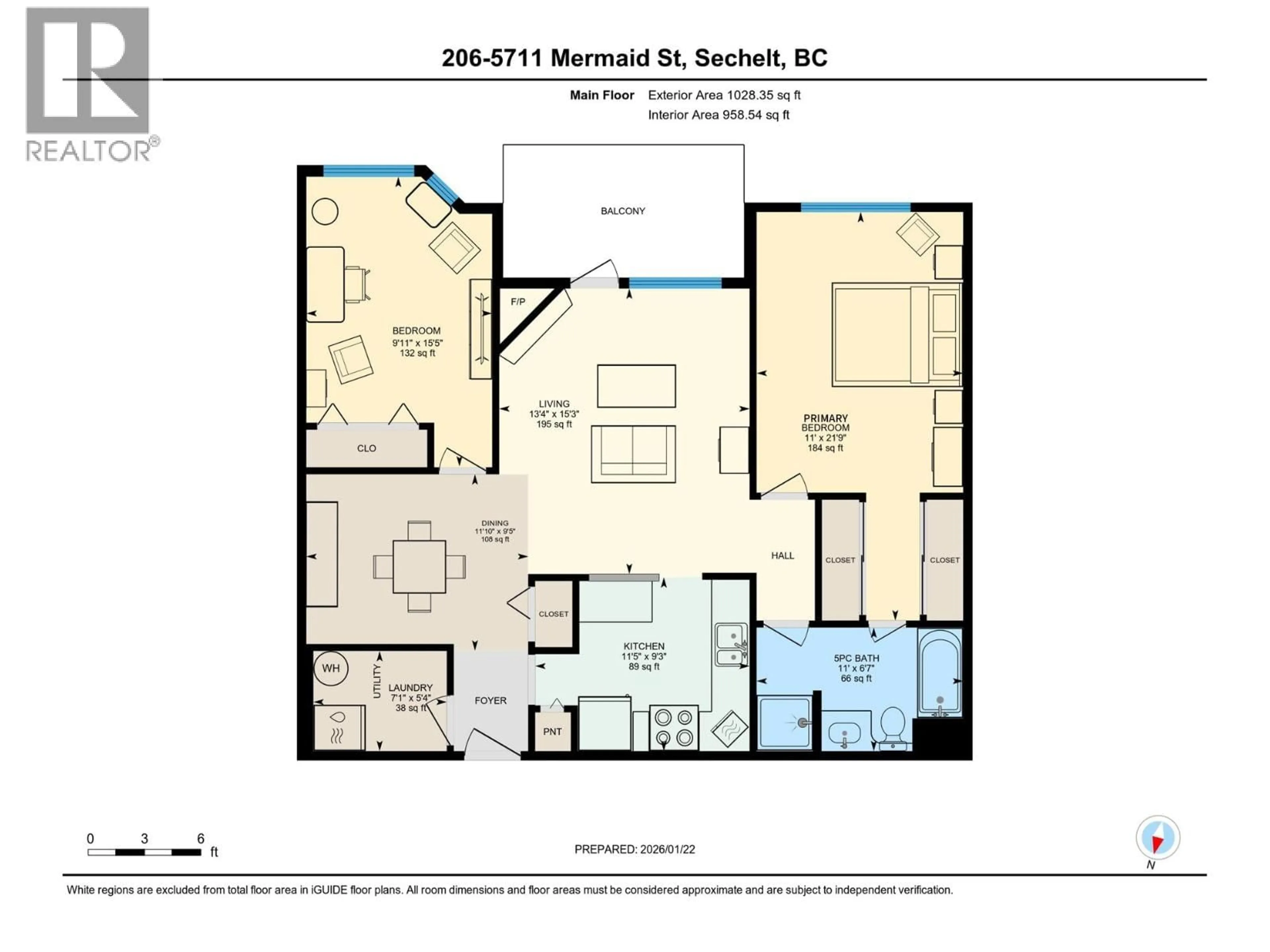 Floor plan for 206 - 5711 MERMAID STREET, Sechelt British Columbia V7Z0J6