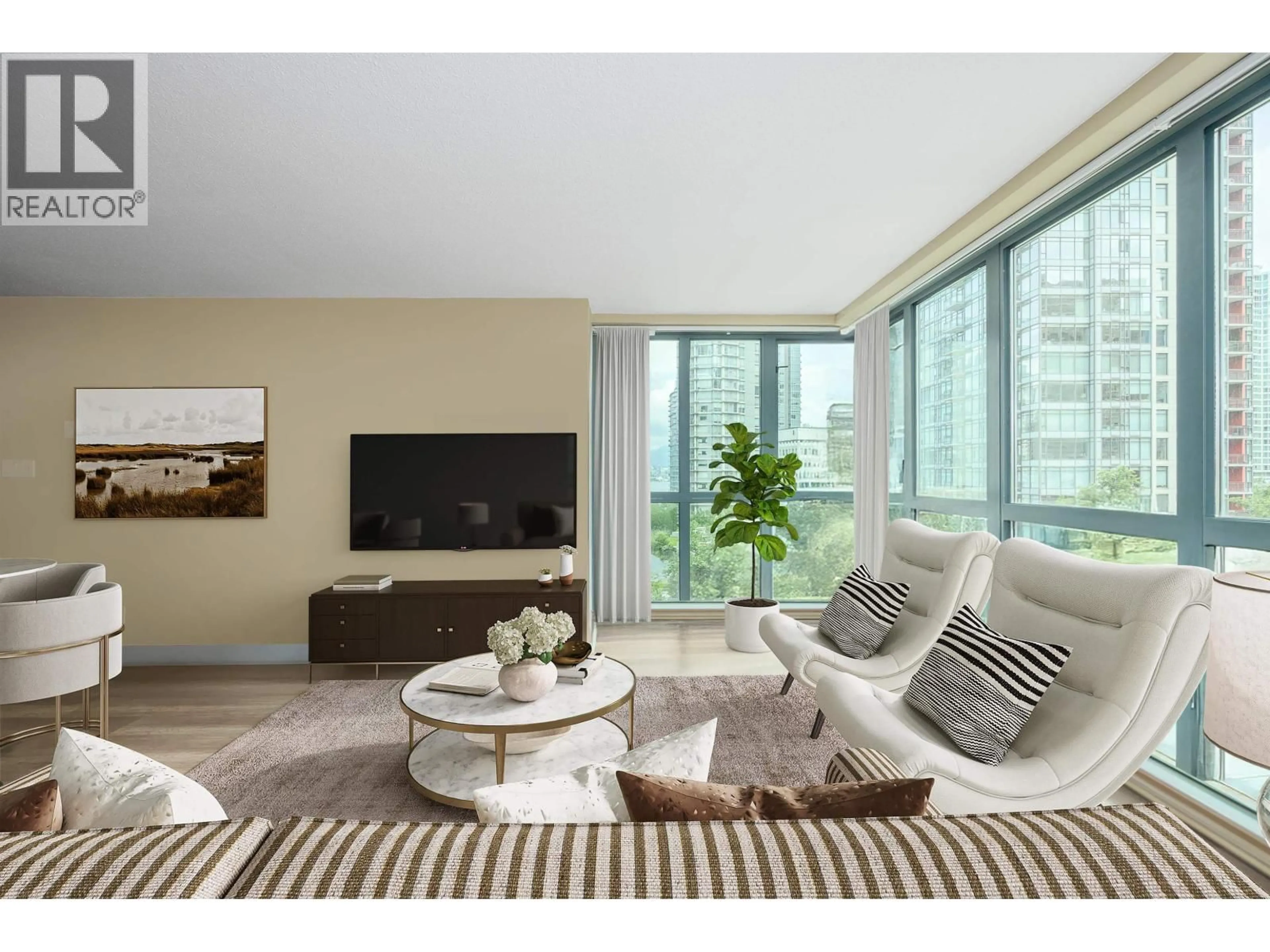 Living room with furniture, unknown for 806 - 1238 MELVILLE STREET, Vancouver British Columbia V6E4N2