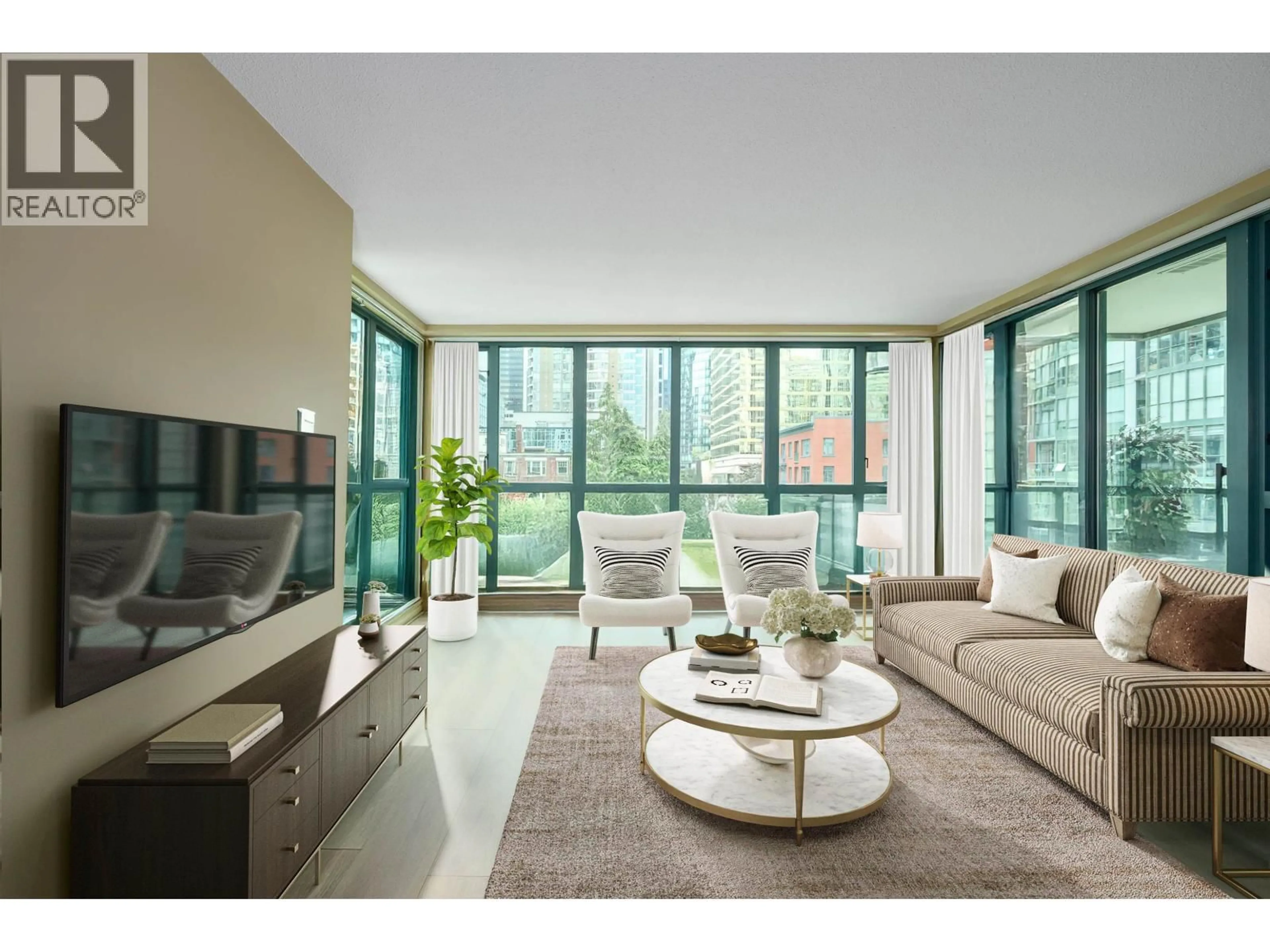 Living room with furniture, unknown for 806 - 1238 MELVILLE STREET, Vancouver British Columbia V6E4N2