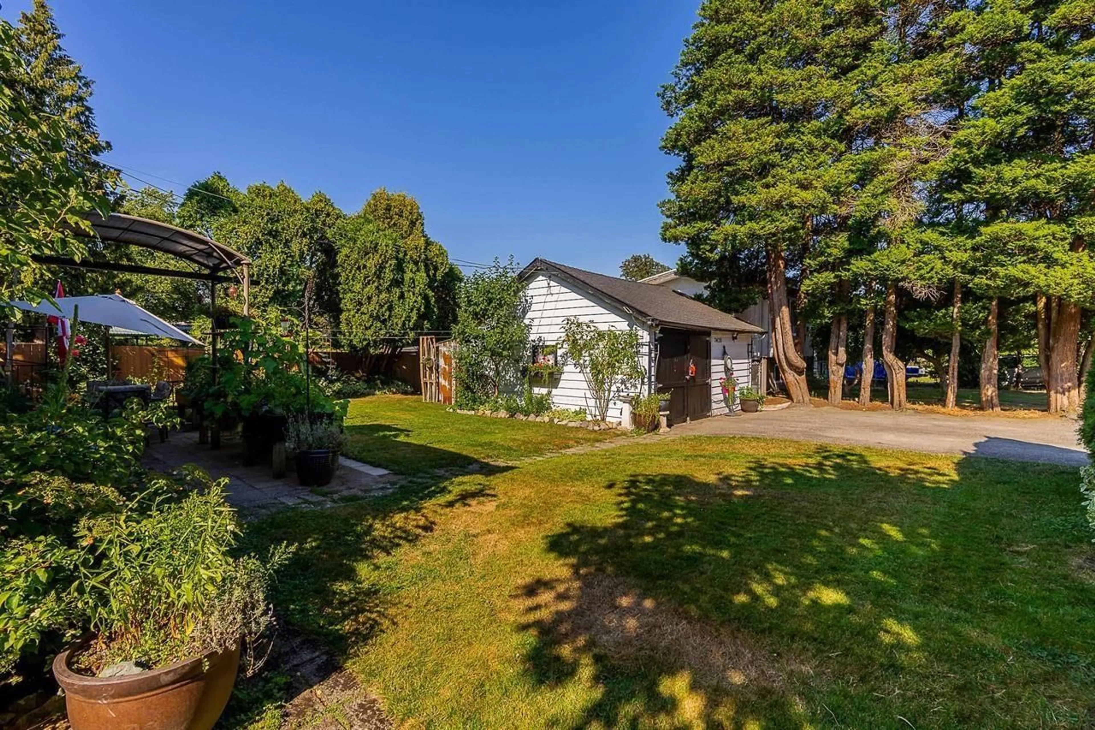 A pic from outside/outdoor area/front of a property/back of a property/a pic from drone, forest/trees view for 7428 HURD STREET, Mission British Columbia V2V3H9