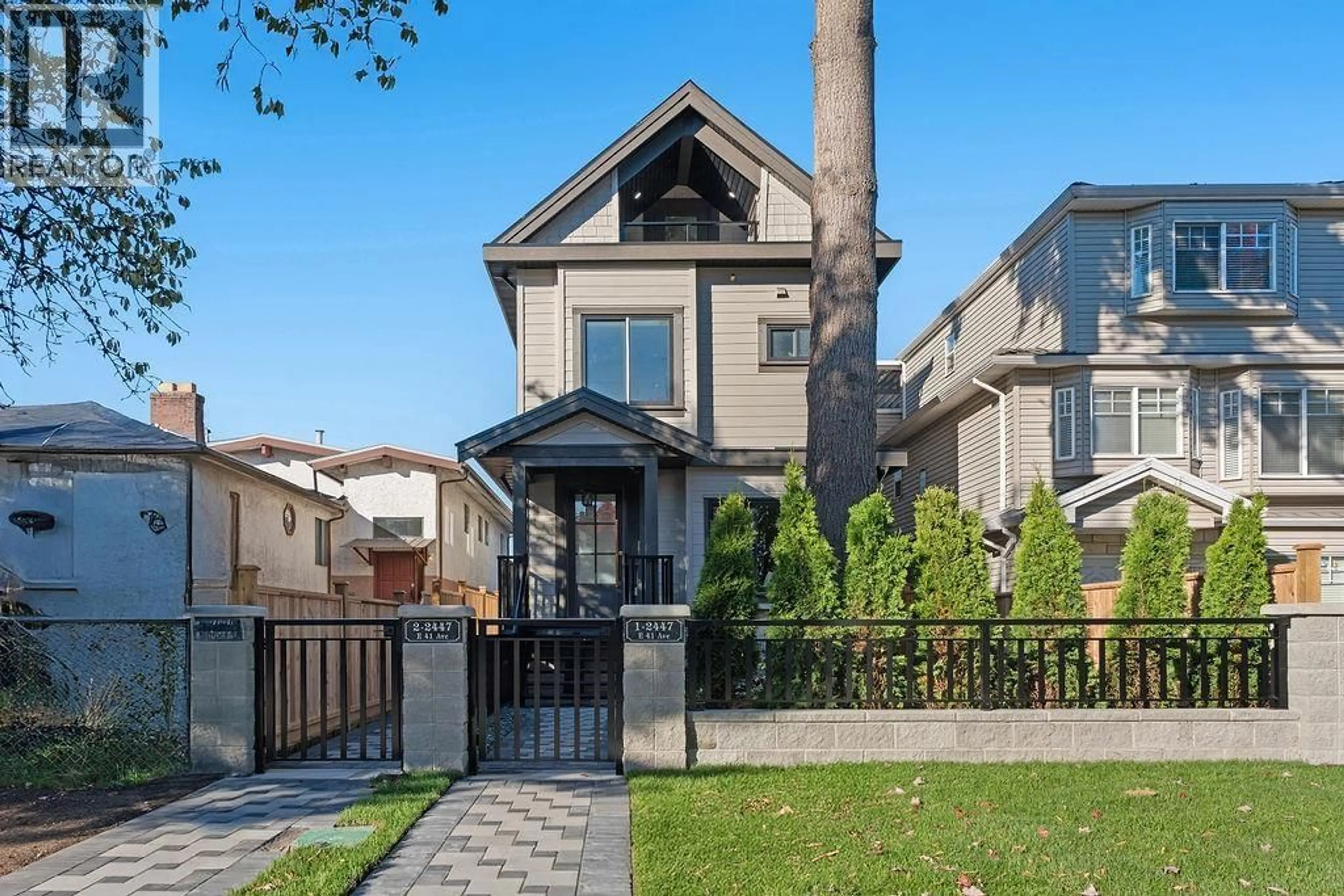 Home with brick exterior material, street for 1 - 2447 41ST AVENUE, Vancouver British Columbia V5R2W2