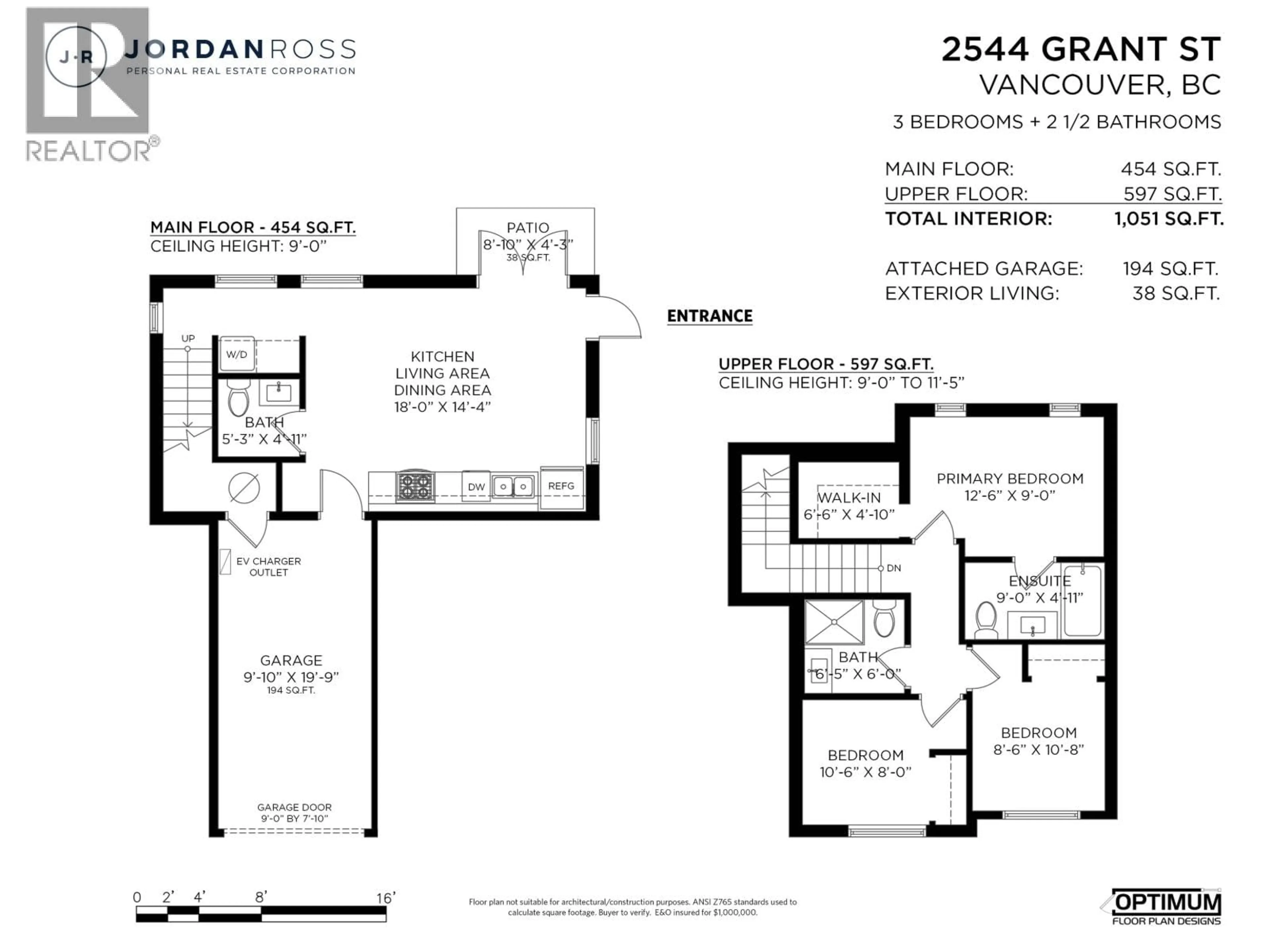 Floor plan for 2544 GRANT STREET, Vancouver British Columbia V5K3G7