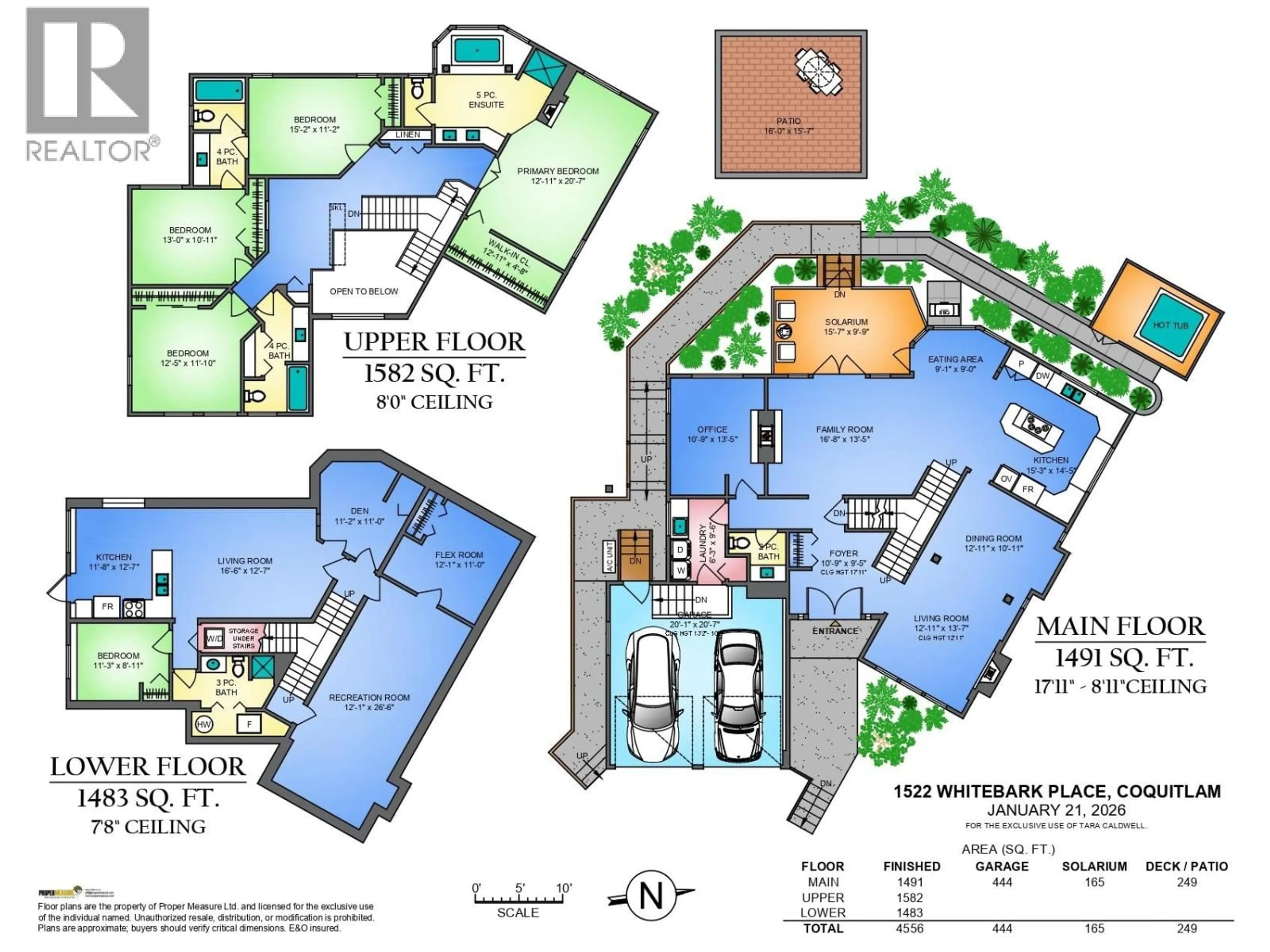 Floor plan for 1522 WHITEBARK PLACE, Coquitlam British Columbia V3E2V8