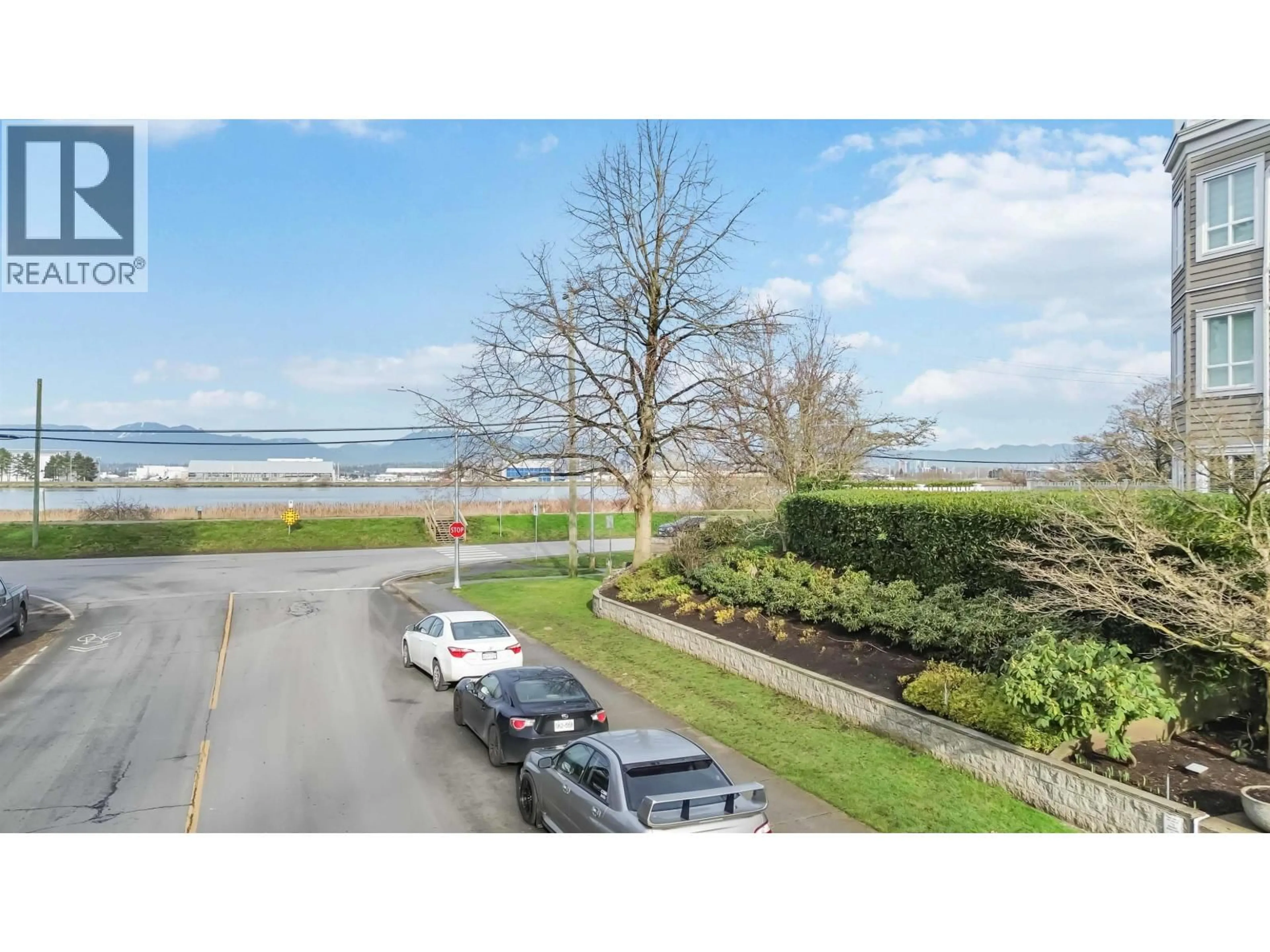 A pic from outside/outdoor area/front of a property/back of a property/a pic from drone, water/lake/river/ocean view for 109 - 5500 LYNAS LANE, Richmond British Columbia V7C5R5