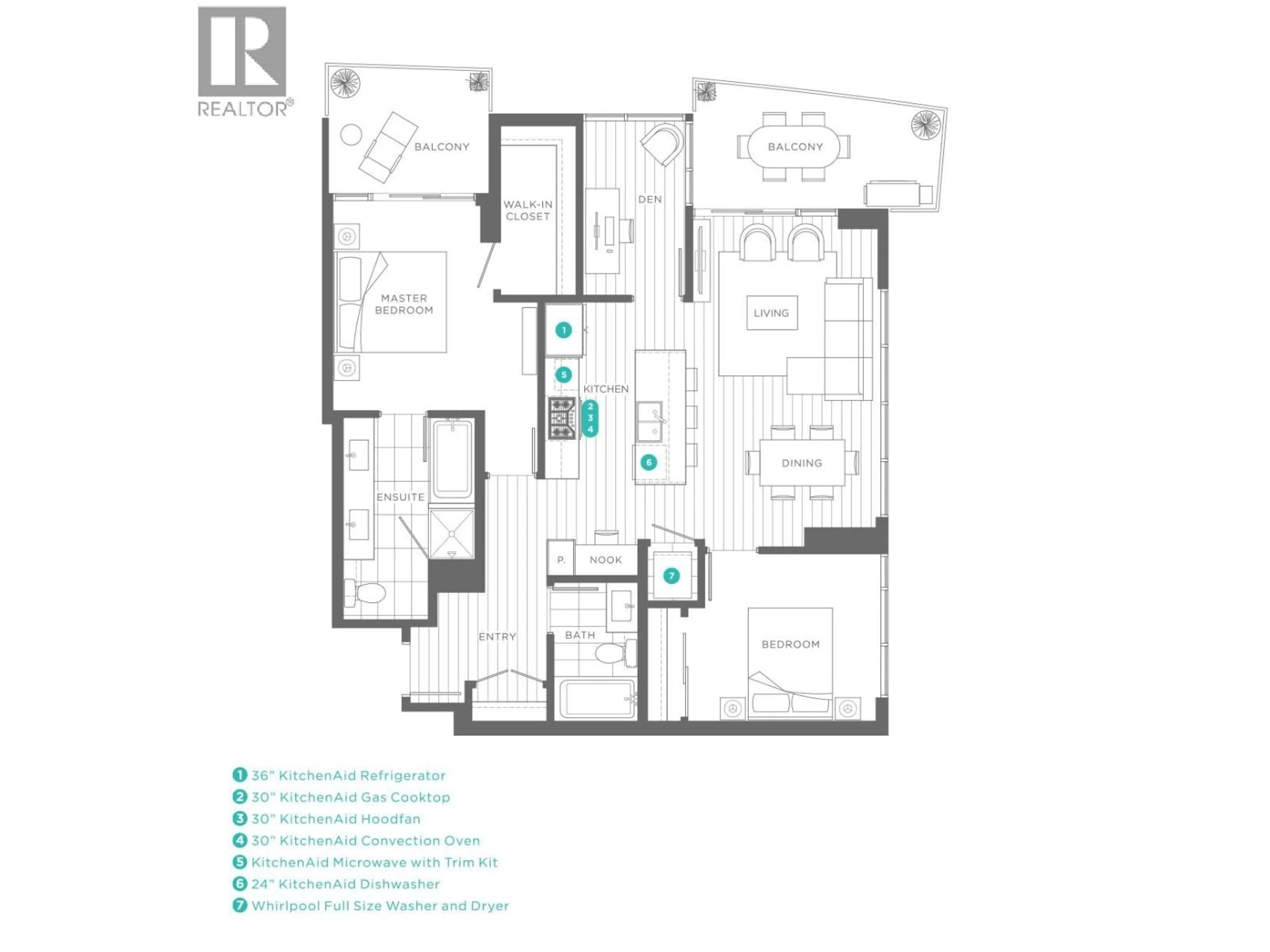 Floor plan for 2802 - 530 WHITING WAY, Coquitlam British Columbia V3J0J4