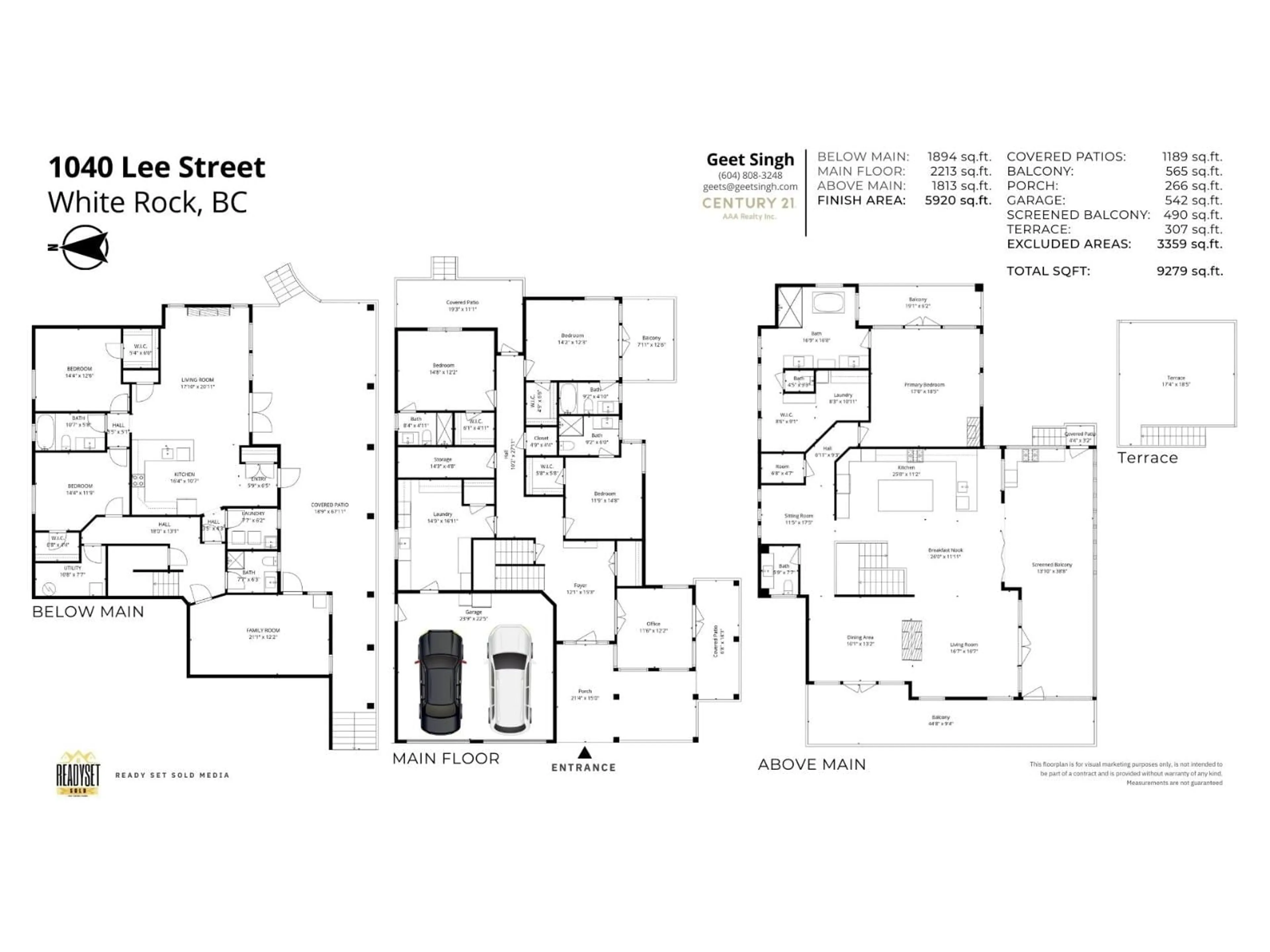 Floor plan for 1040 LEE STREET, White Rock British Columbia V4B4P1