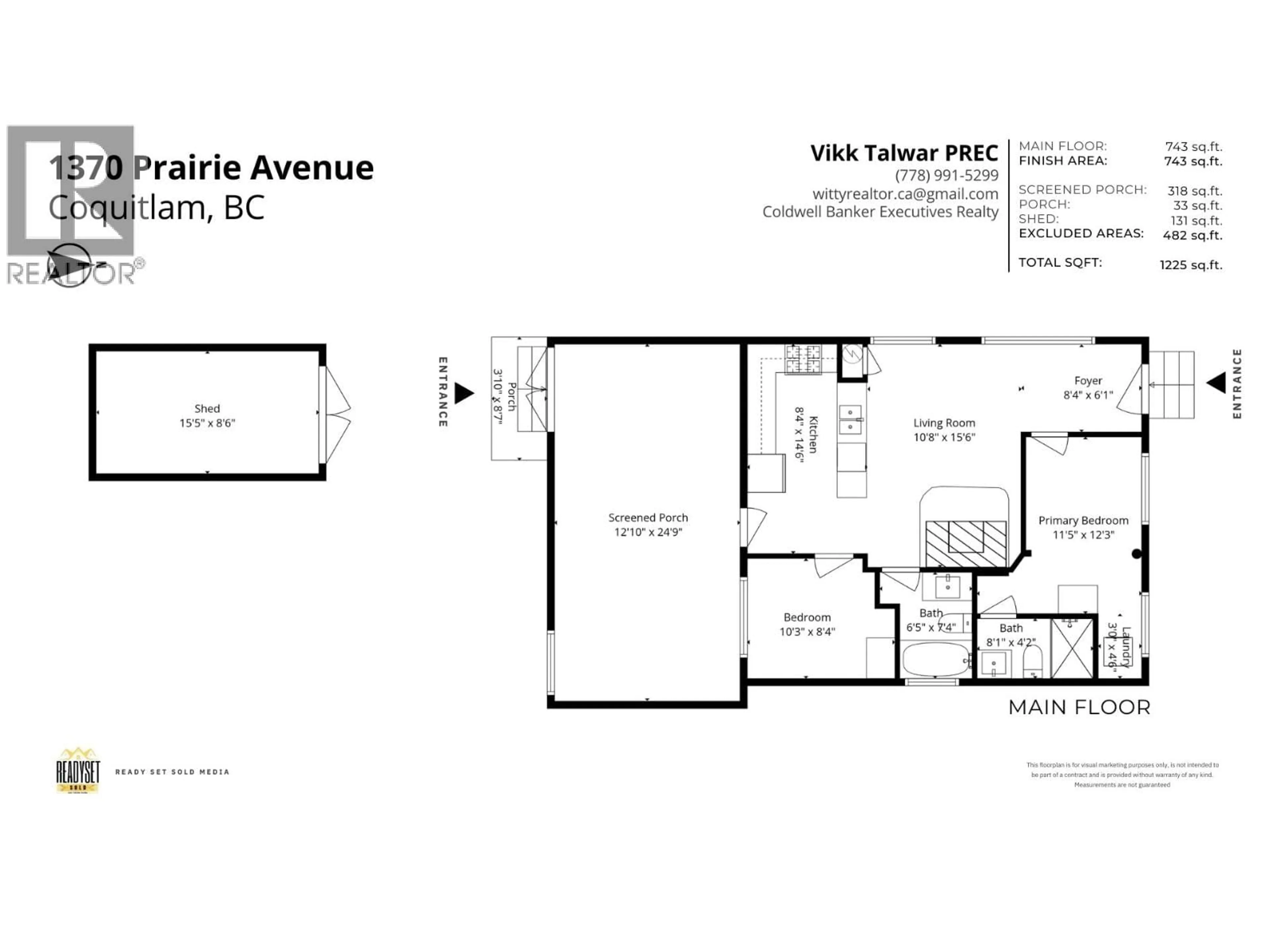 Floor plan for 1370 PRAIRIE AVENUE, Port Coquitlam British Columbia V3B1T2